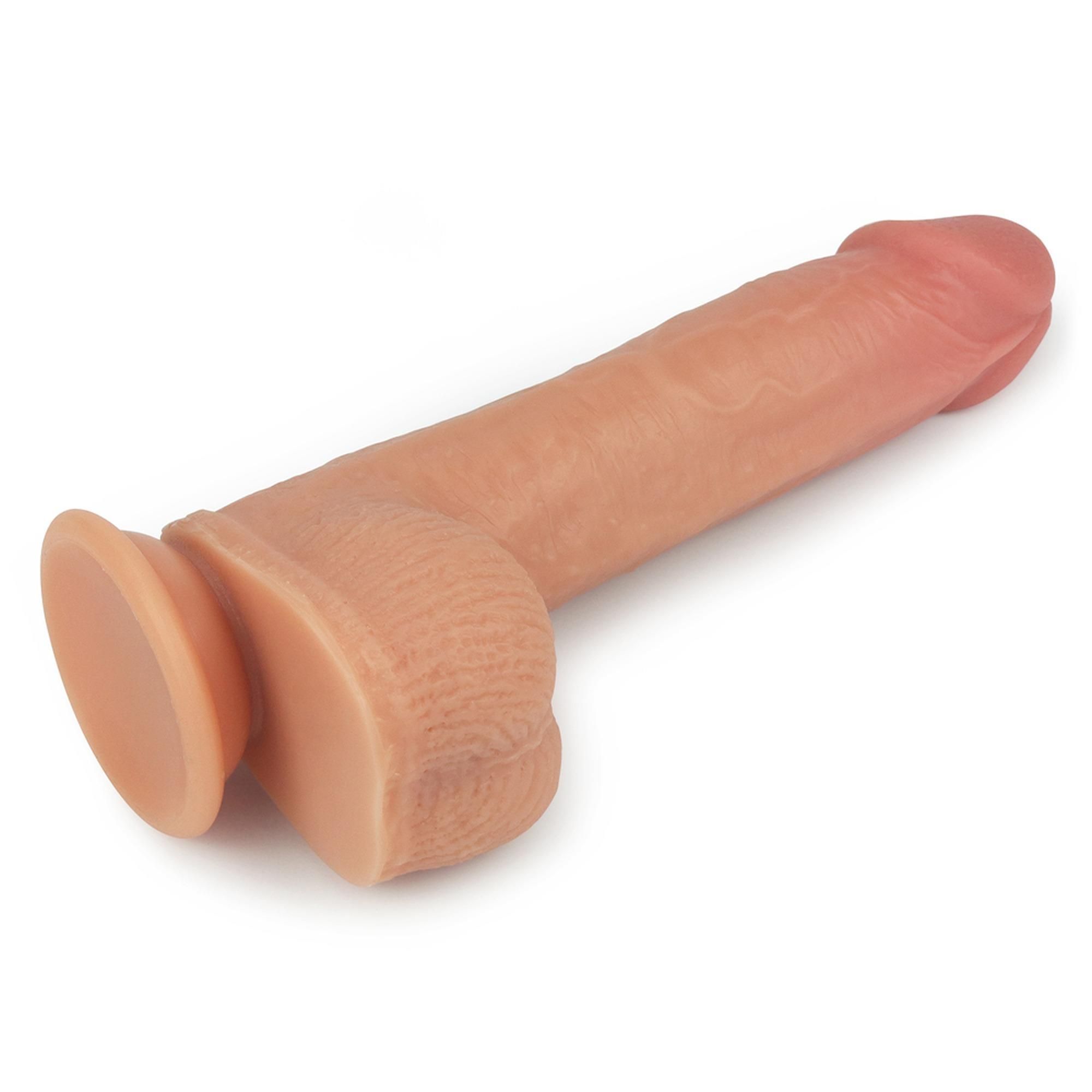 Реалистичный вибратор Dual Layer Rotating Nature Cock Anthony, 21,5 см (телесный)