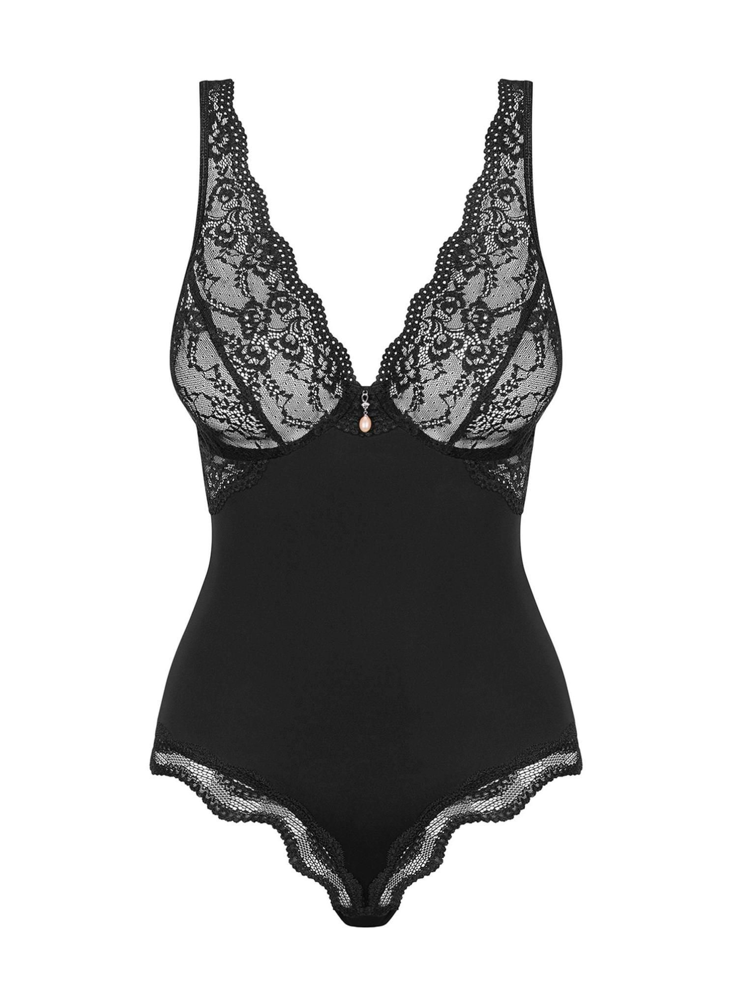 Боди Obsessive Luvae, L/XL (черный)
