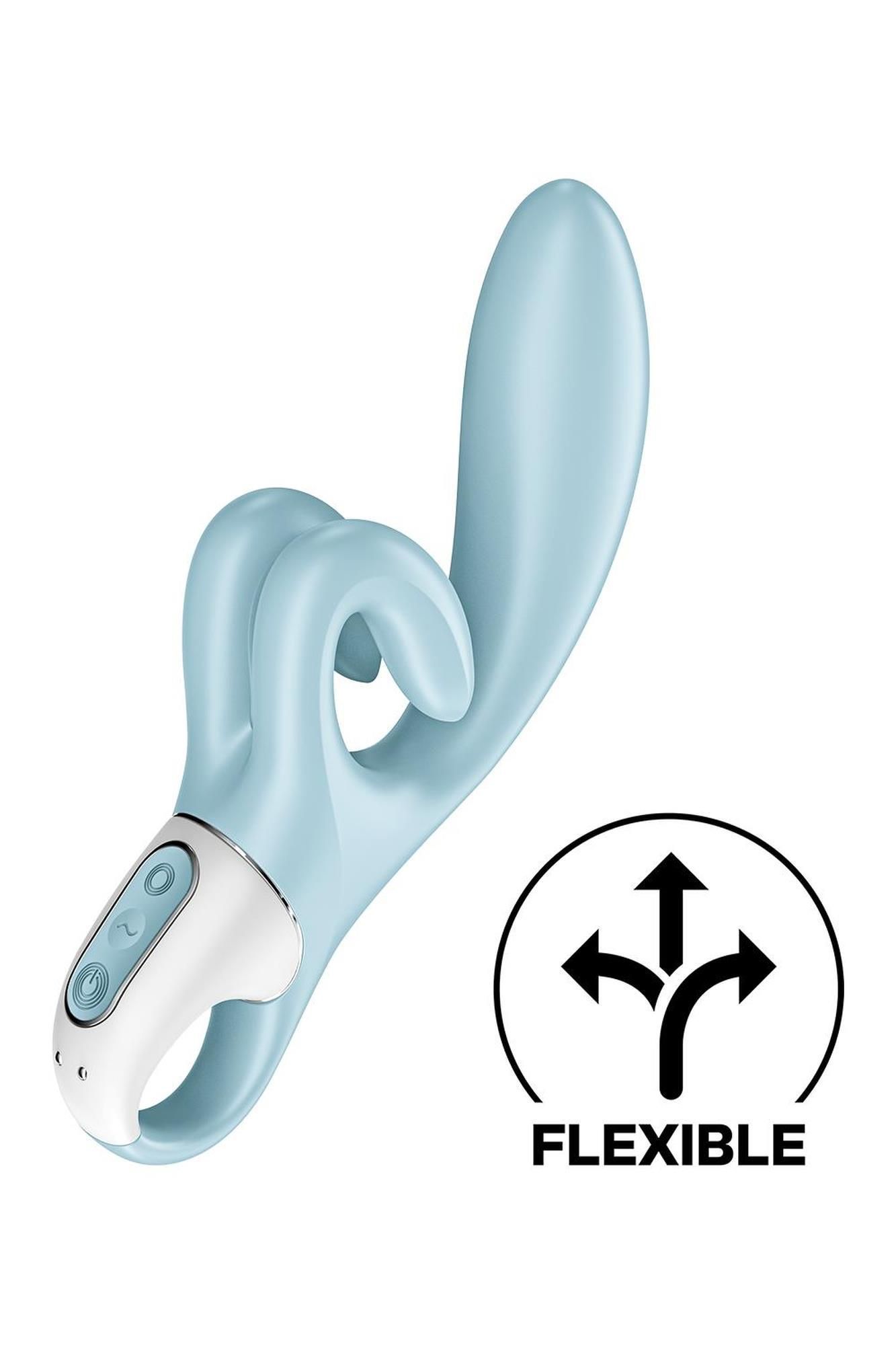 Królik wibrator Satisfyer Touch Me, 20 cm (niebieski)