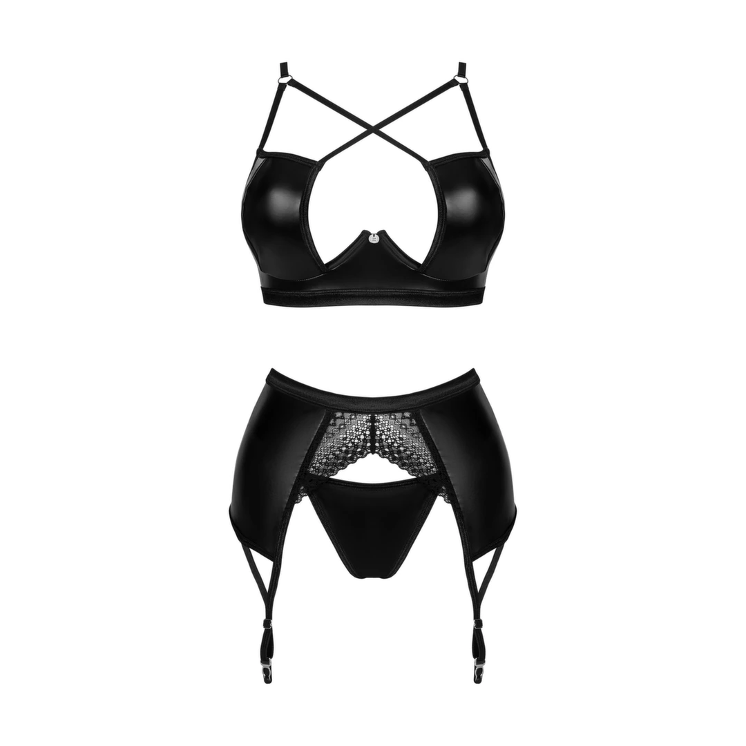 Сексуальный комплект Obsessive Norides, XS/S (черный)