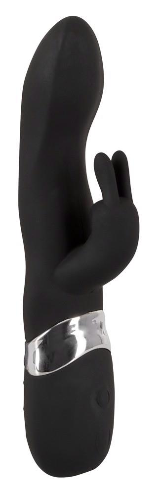 Вибратор-кролик Sweet Smile Rechargeable Blacky, 21 см (черный)