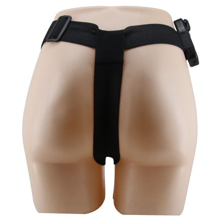 Страпон с вибрацией Baile Ultra Passionate Harness, 16 см (коричневый)