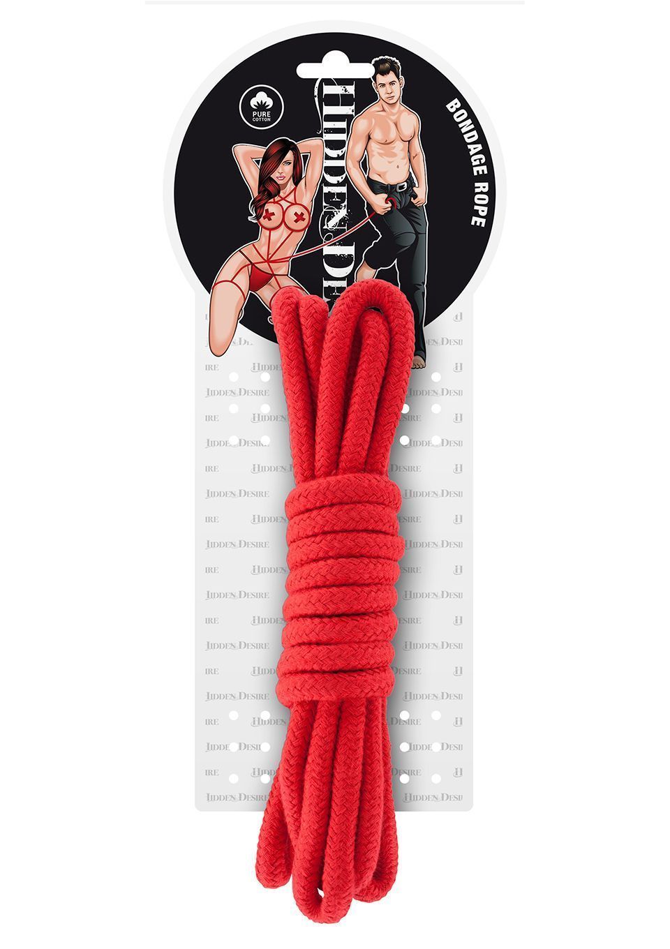 Мотузка Hidden Desire Bondage Rope, 3 м (червоний)