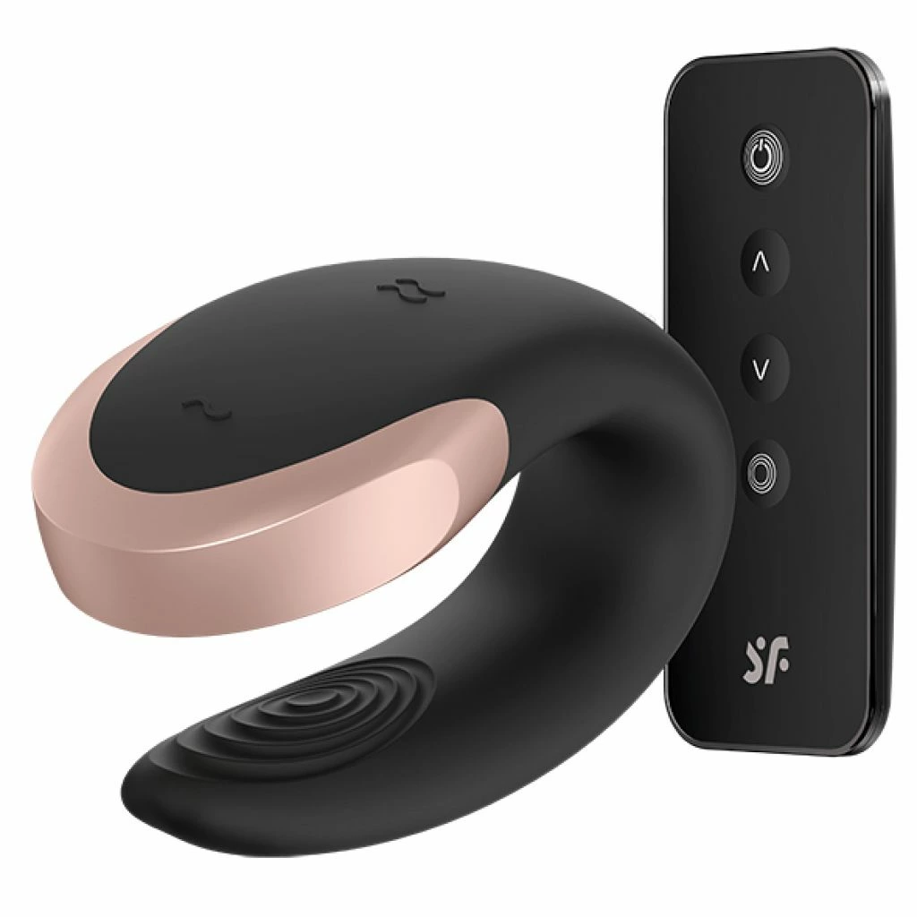 Вибратор для пар Satisfyer Double Love, 8,6 см (черный)