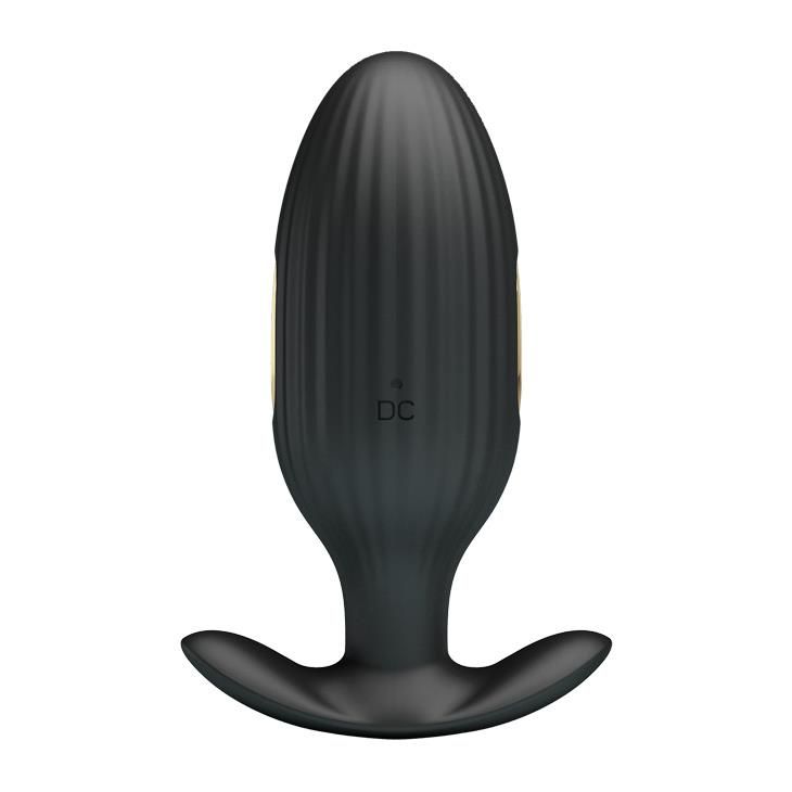 Анальна пробка Pretty Love Jefferson Electric Shock Stimulator, 9.2 см (чорний)