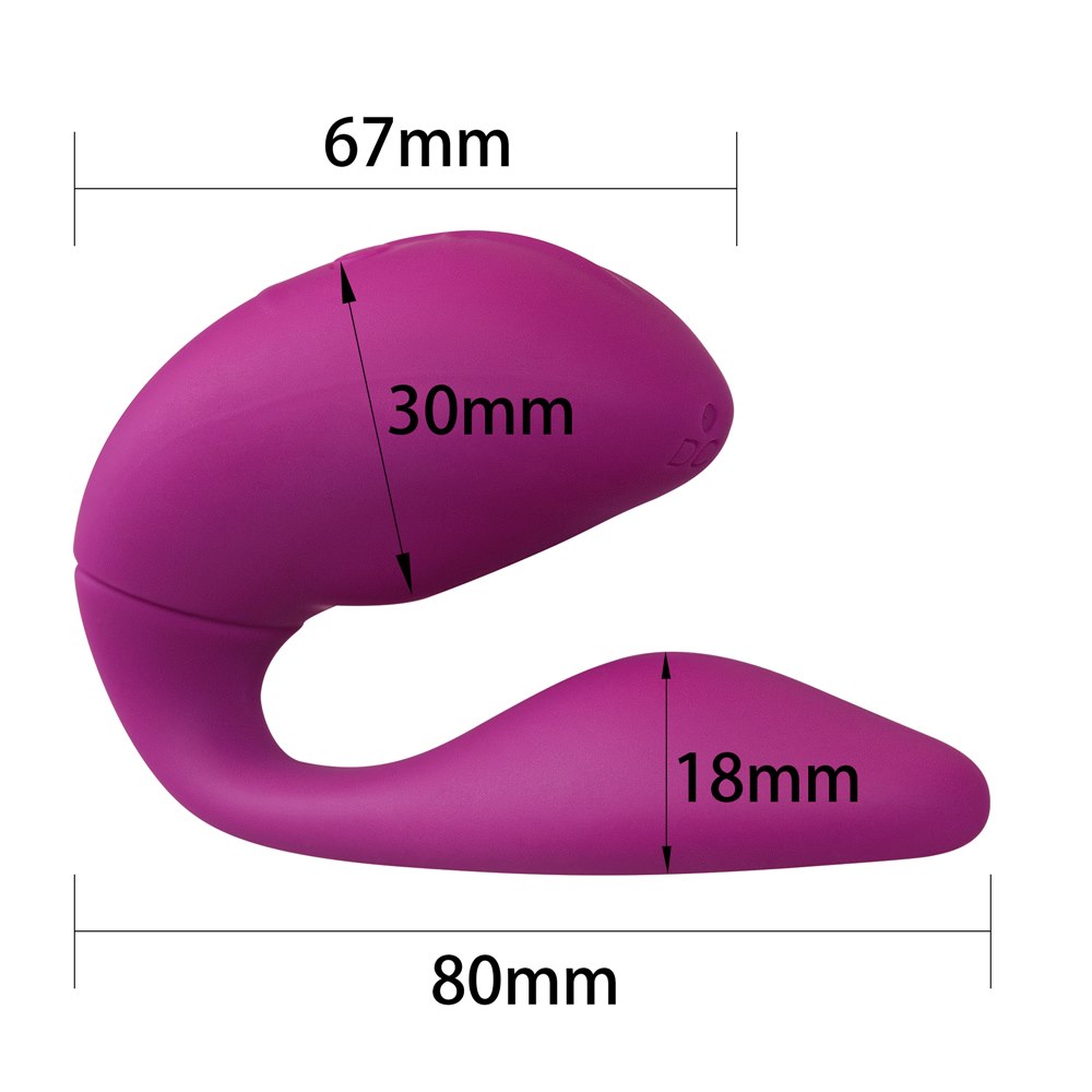Вибратор LoveToy O-Sensual Double Rush, 8 см (розовый)