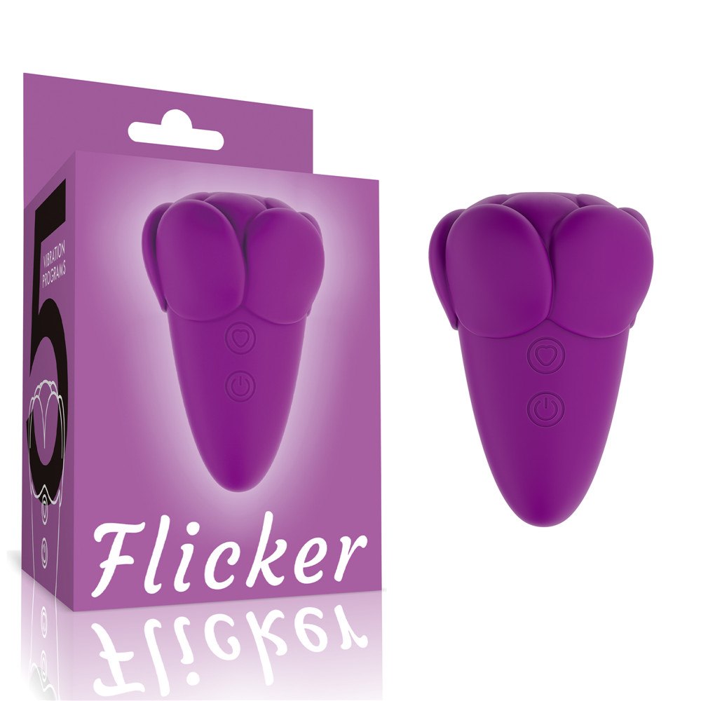Вибратор для клитора Love Toy Flicker, 9.7 см (фиолетовый)