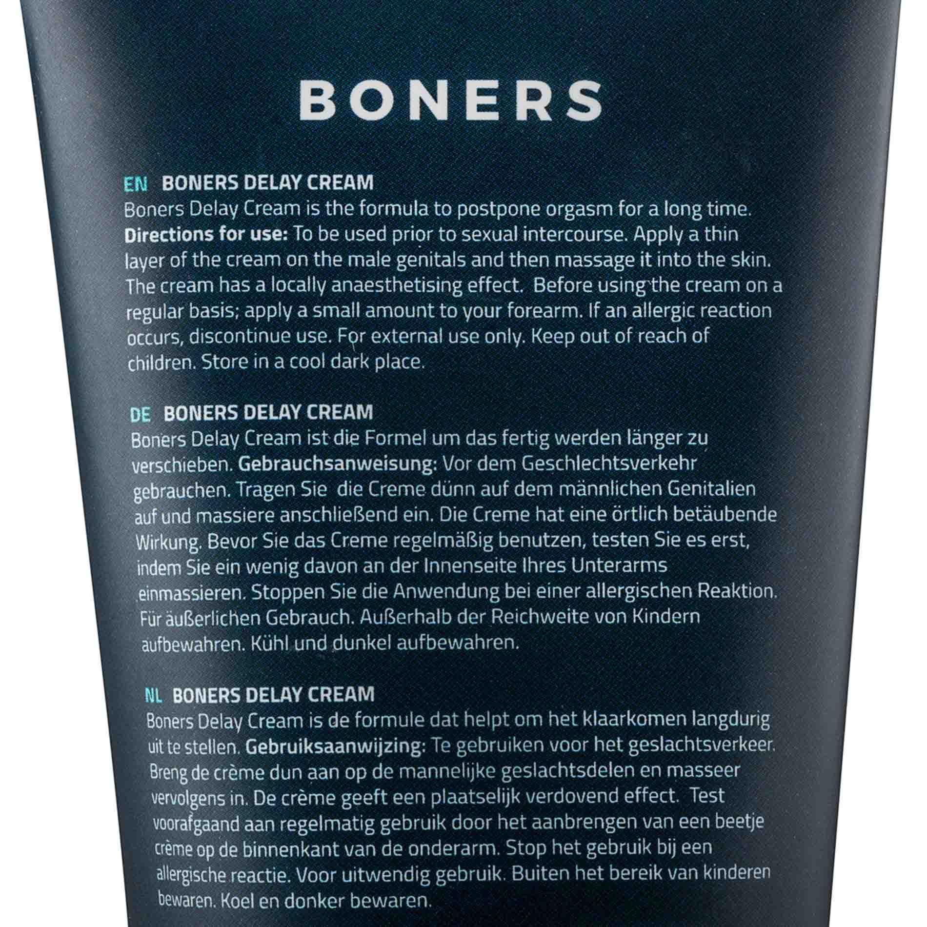Krem przedłużający Boners Delay Cream, 100 ml
