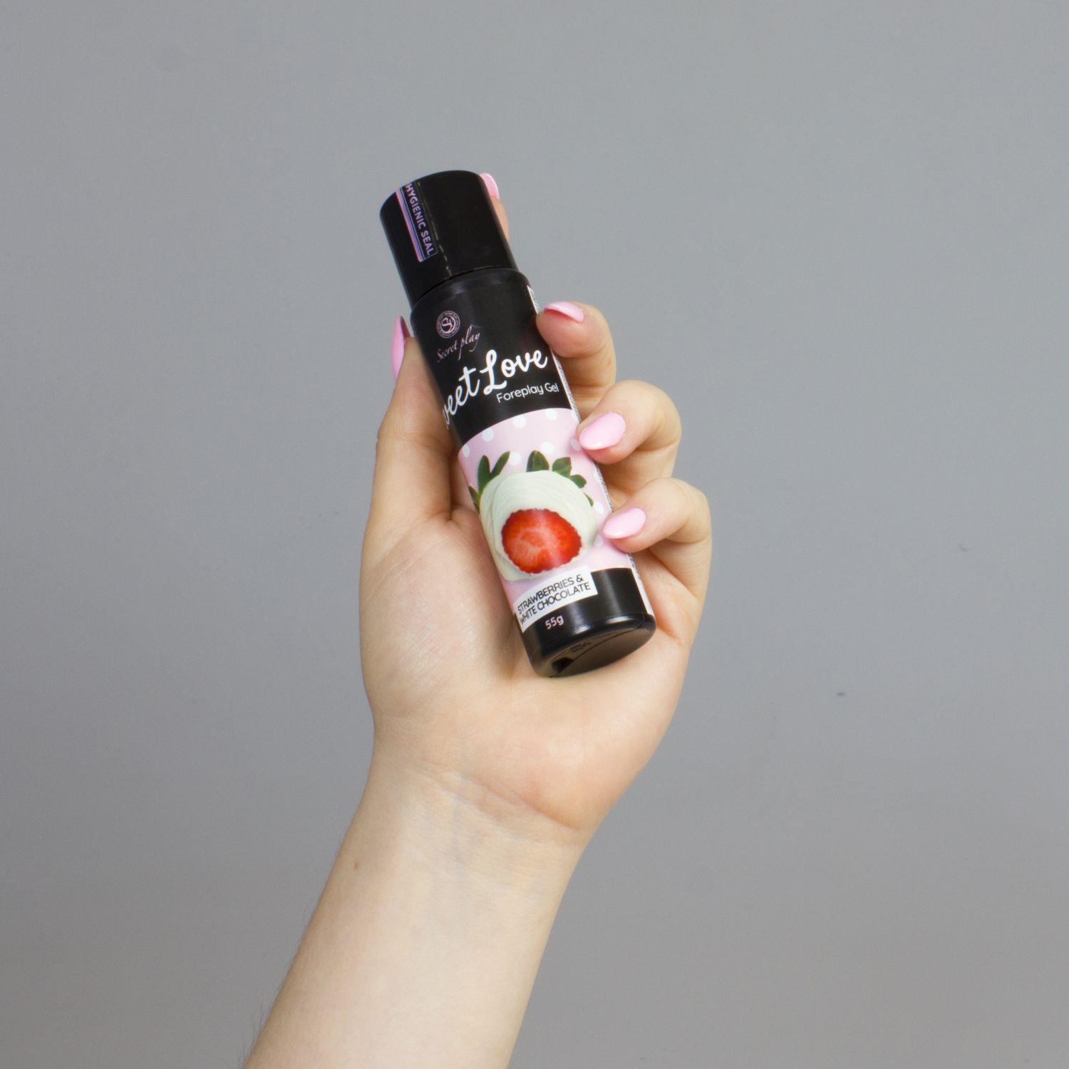 Оральный лубрикант Secret Play Foreplay Gel Sweet Love Chocolate Strawberry, 60 мл