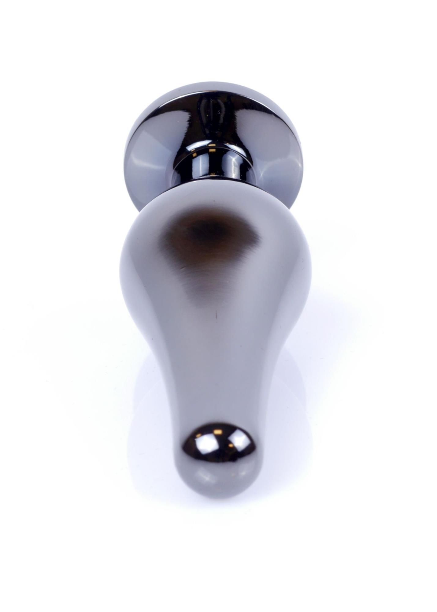 Анальна пробка MyLove Toys Jewellery Dark Silver Butt Plug, 9.5 см (рожевий)