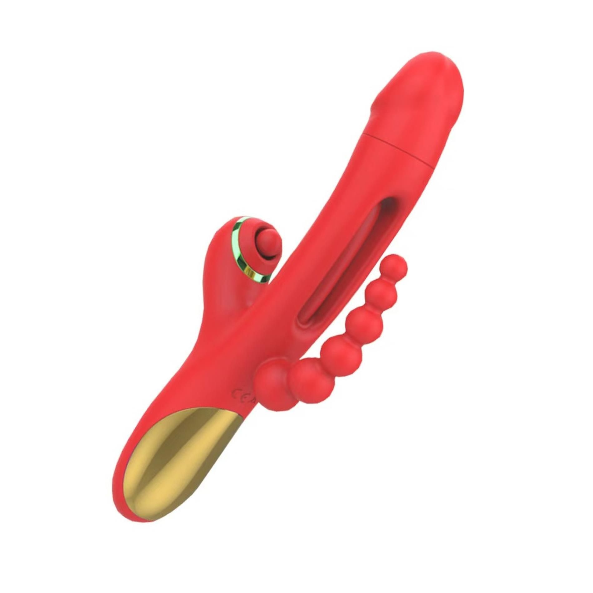 Вибратор-кролик B - Series Lyla Luxe, 24 см (красный)