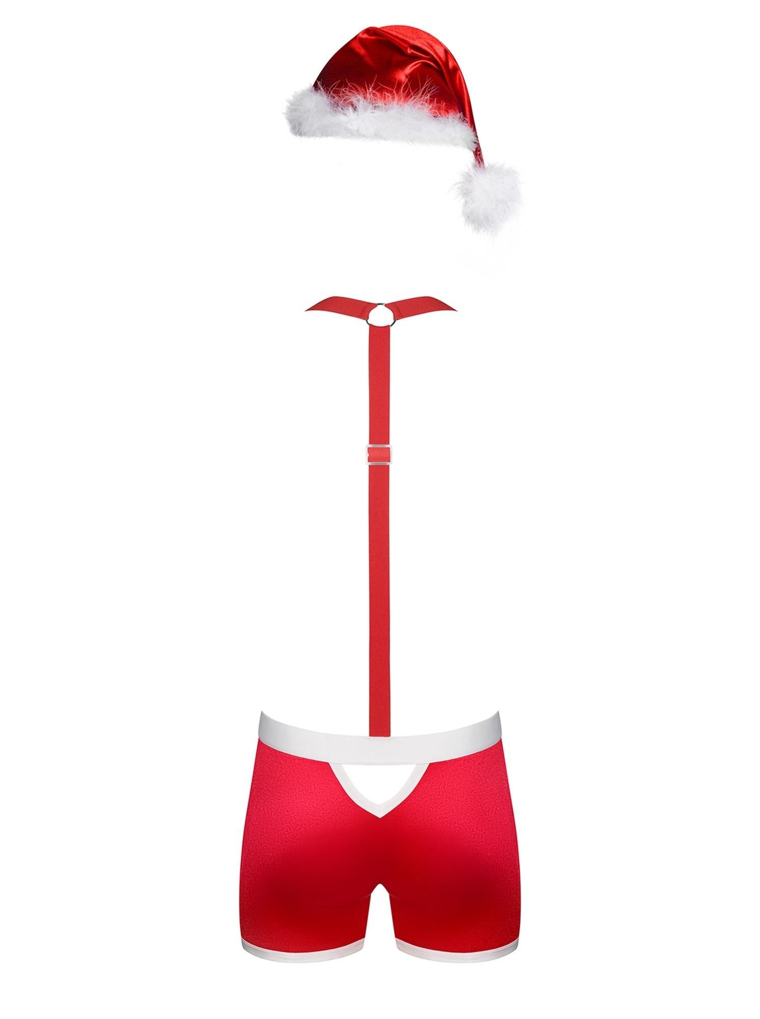 Kostium Santa Obsessive Mr Claus Set, 2XL/3XL (czerwony)