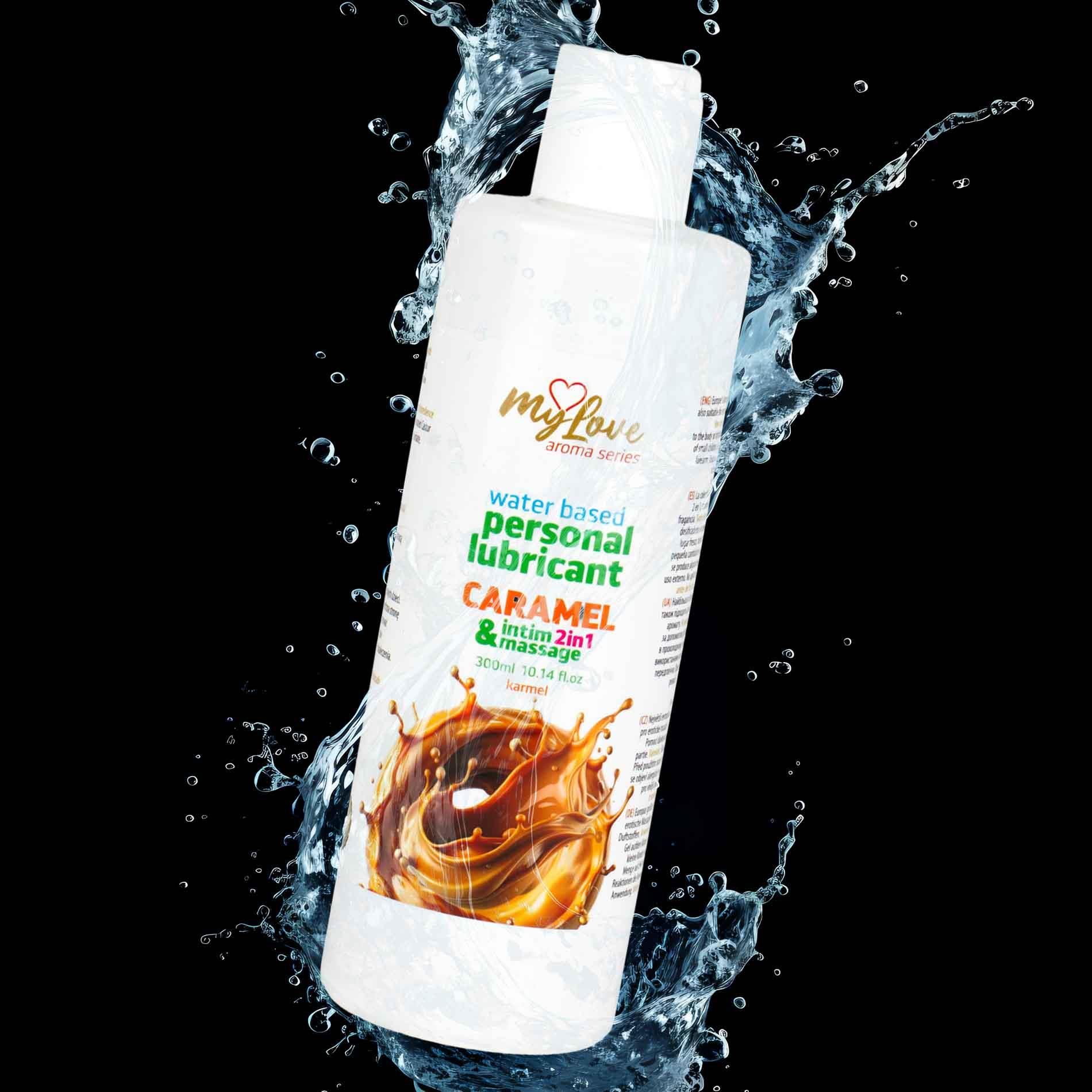 Lubrykant MyLove Aroma Series Intim&Massage 2w1 Caramel, 300 ml