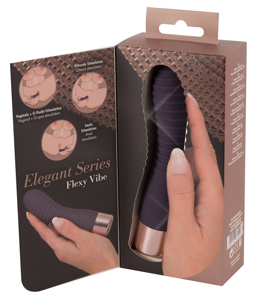 Вибратор Elegant Series Flexy Vibe, 15 см (фиолетовый)
