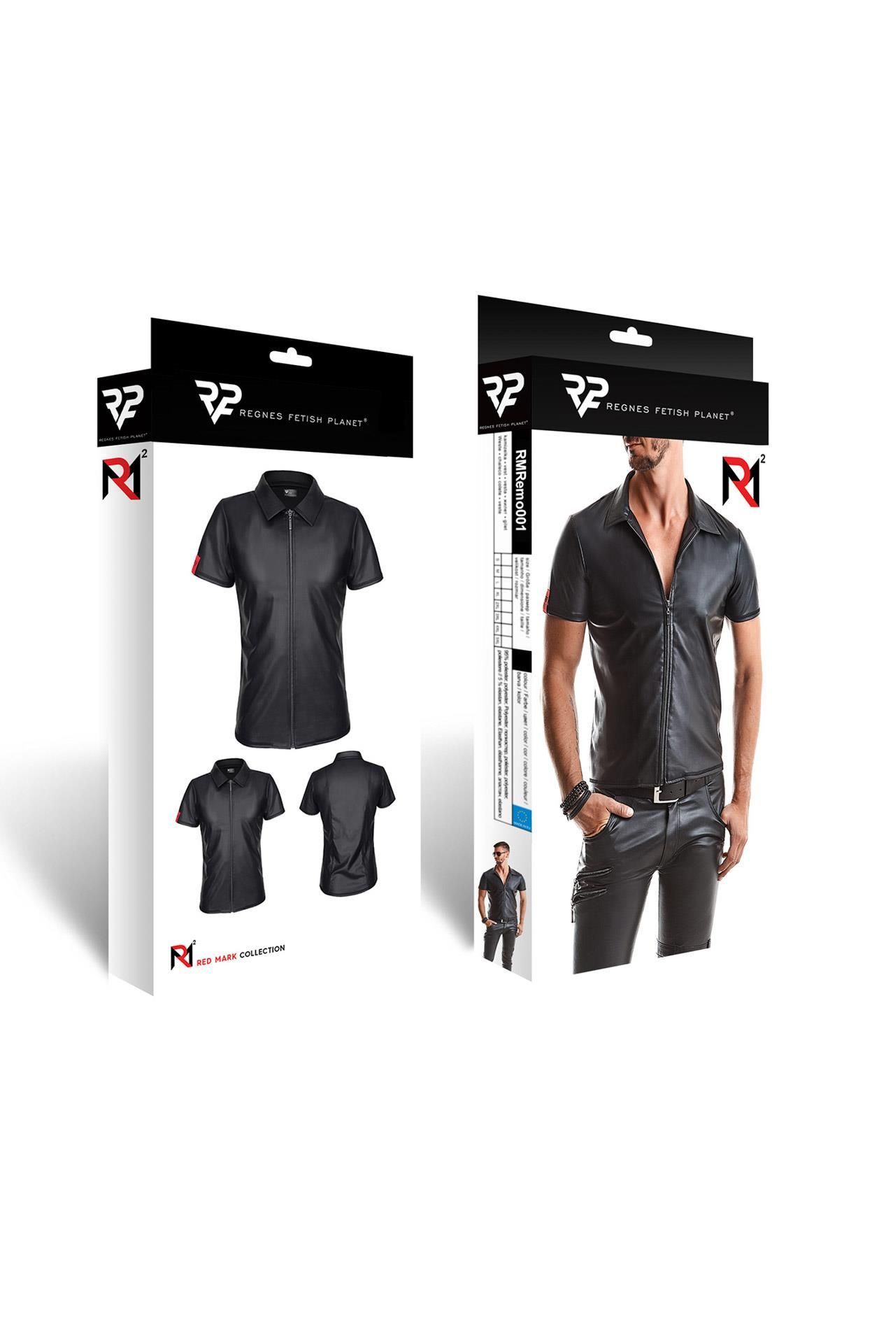 Koszulka polo Regnes Fetish Planet RMRemo001, 3XL (czarny)