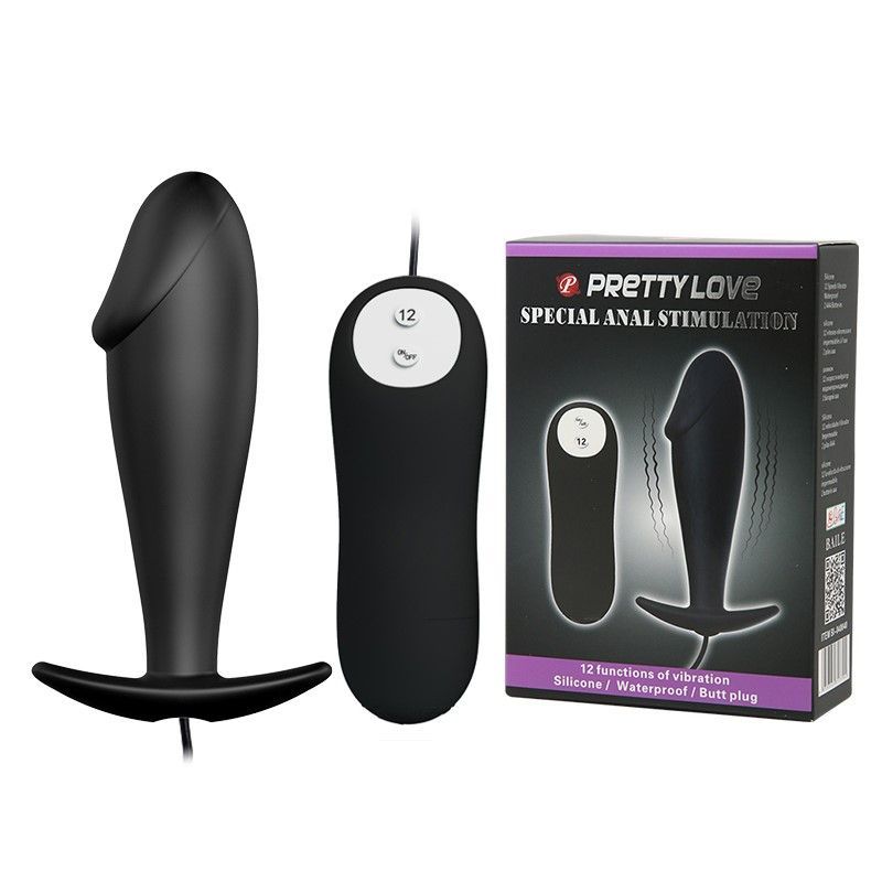 Анальна пробка Pretty Love Special Anal Stimulation, 10 см (чорний)