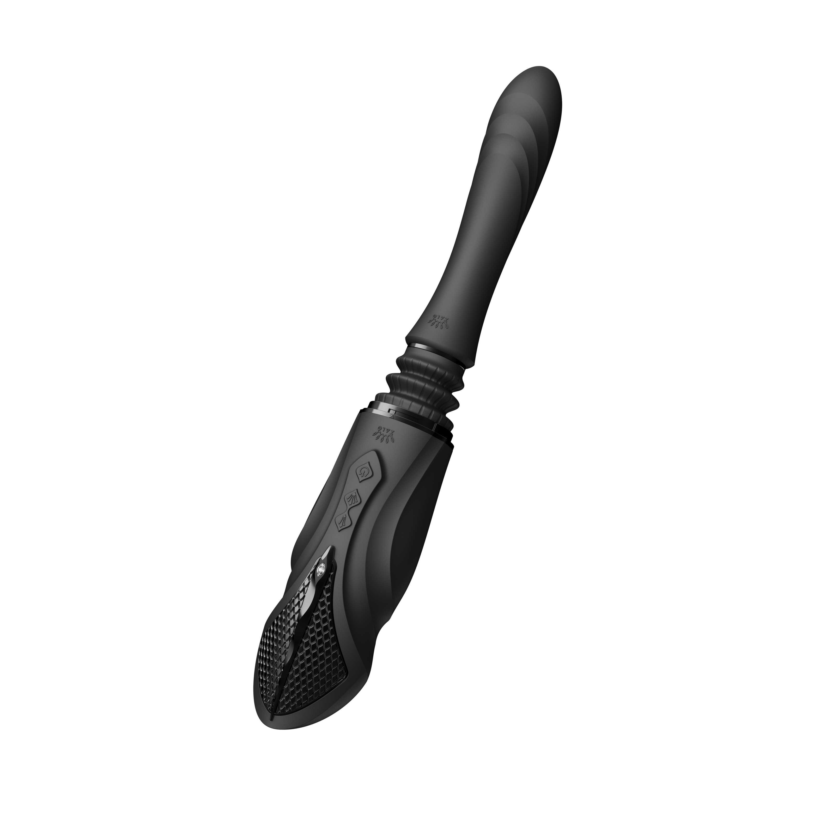 Sex maszyna Zalo Sesh, 19,6 cm (czarny)