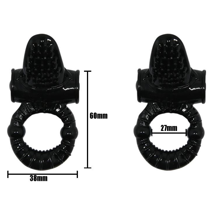 Pierścień erekcyjny Baile Sweet Vibration Ring, 10 cm (czarny)
