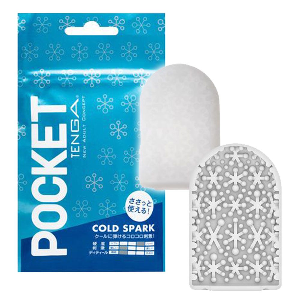 Мастурбатор Tenga Pocket Cold Spark (белый)