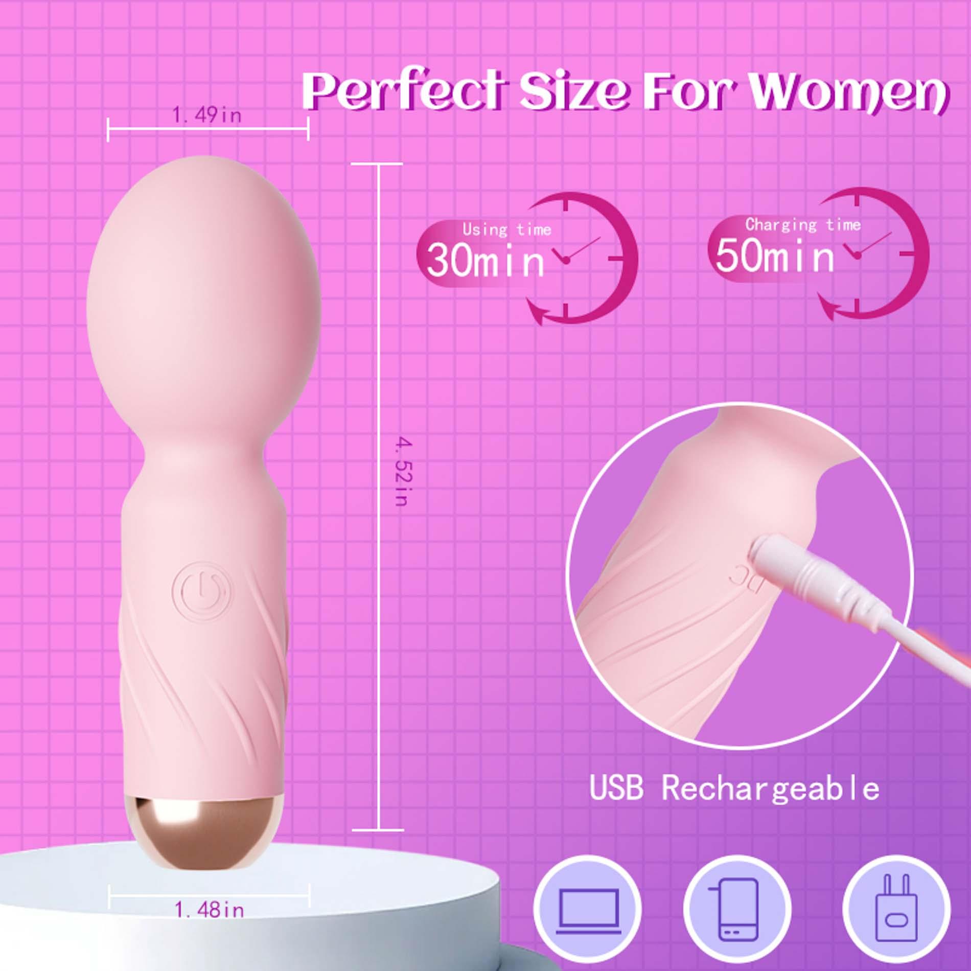 Вибратор B - Series Cute Mini Wand, 10.1 см (розовый)