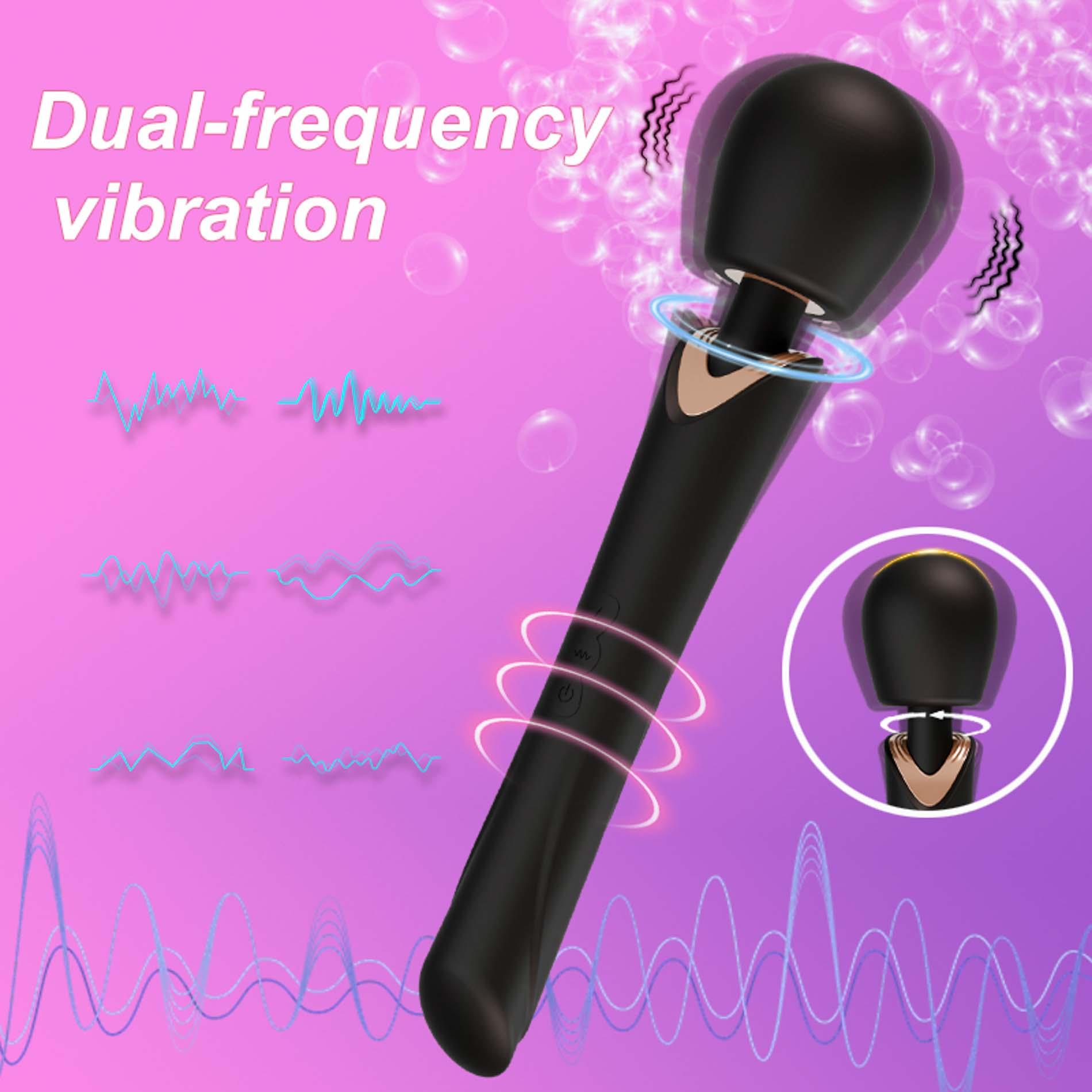 Вибратор B - Series Cute Perfect Wand, 30 см (черный)