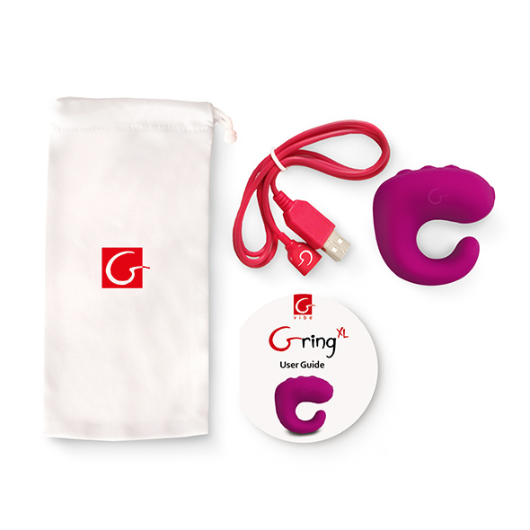 Вібратор на палець Gvibe GringXL Sweet Raspberry, 5 см (рожевий)