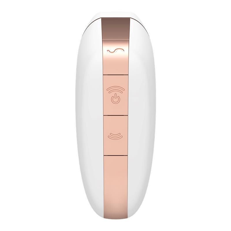 Вакуумний кліторальний стимулятор з вібрацією Satisfyer Love Triangle (білий)