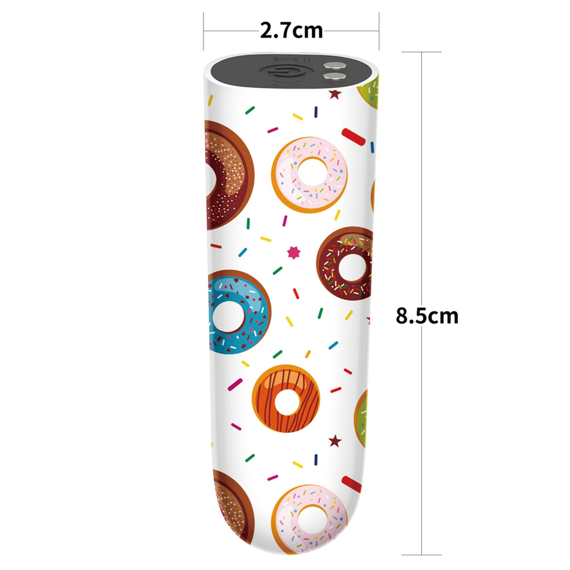 Wibrator do łechtaczki Lovetoy Donut Massager, 8.5 cm (biały)