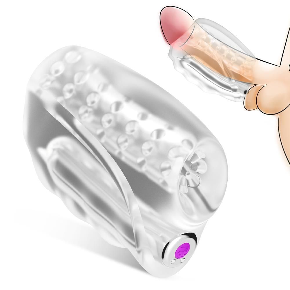 Мастурбатор с вибрацией B - Series Joy Master (прозрачный)