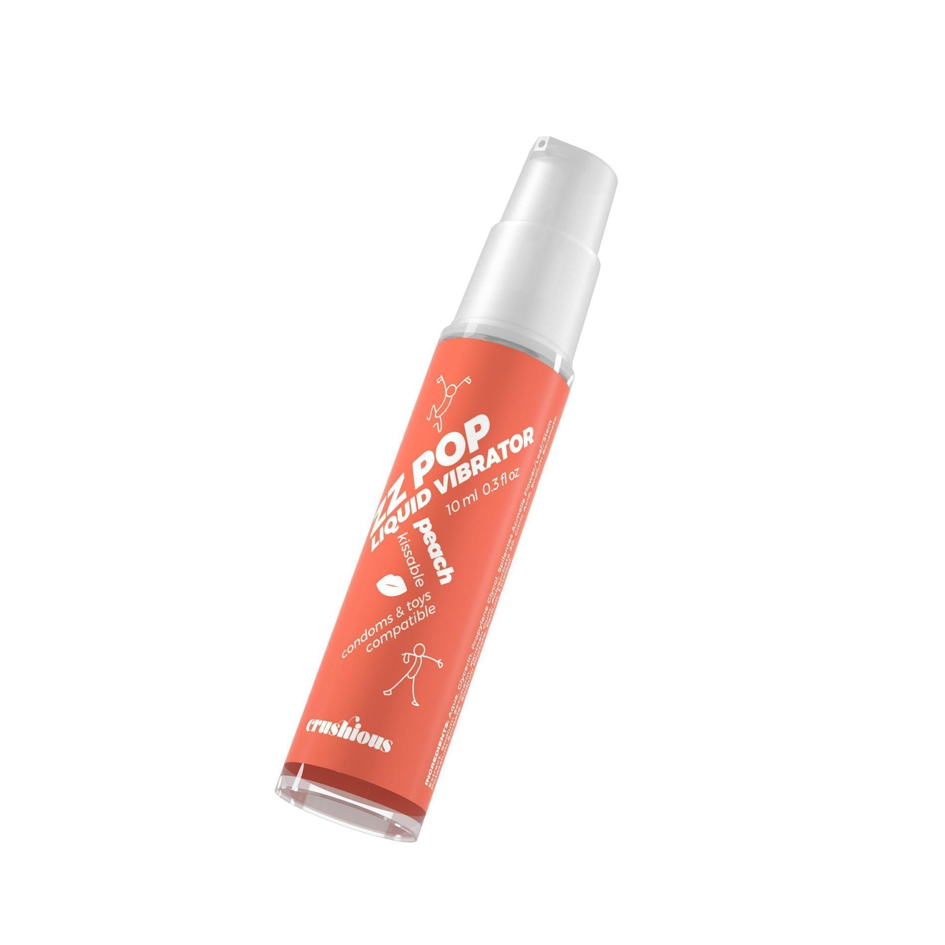 Жидкий вибратор Crushious Zz Pop Peach, 10 мл