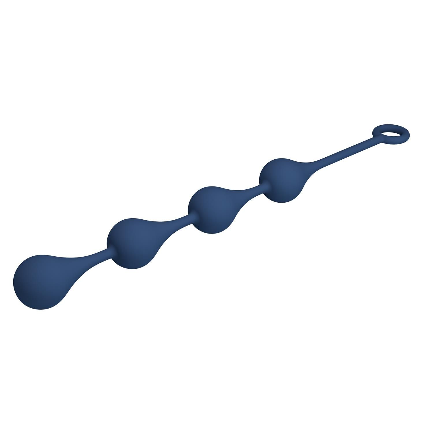 Анальная цепочка Mr. Play Waterdrop Anal Balls L, 42.6 см (синий)