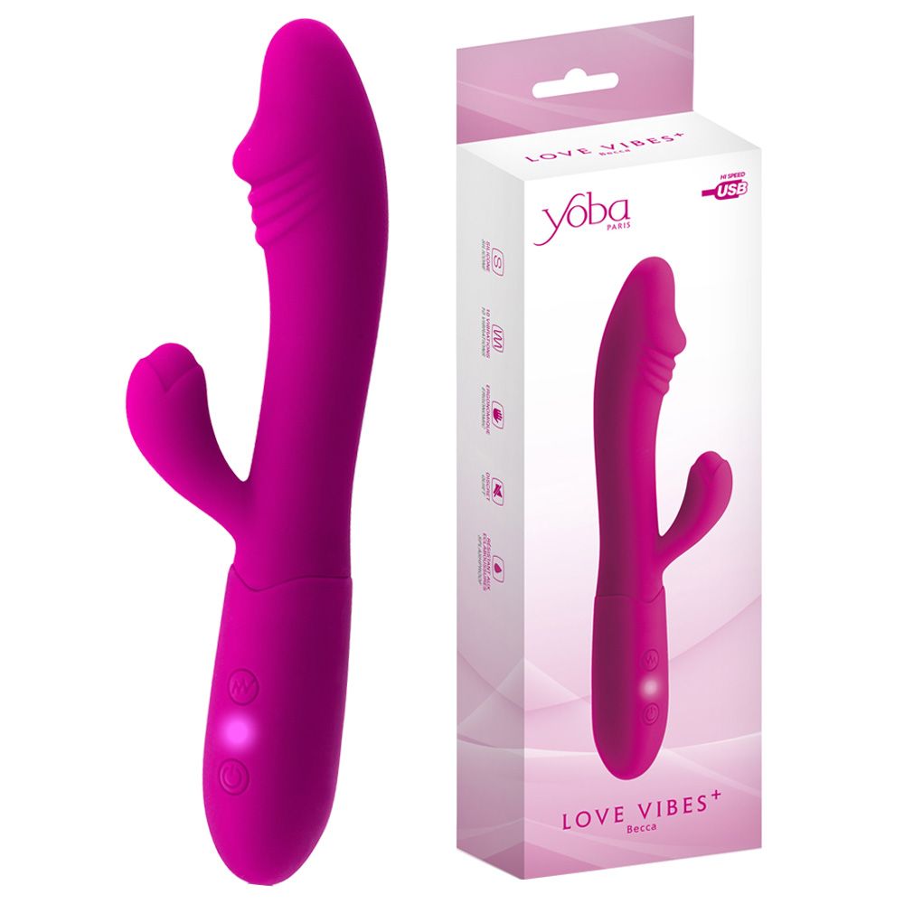 Вибратор-кролик Yoba Love Vibes Bess, 18,8 см (розовый)