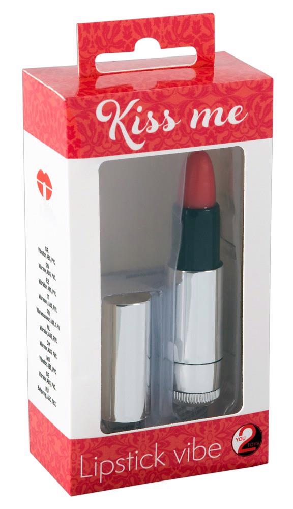 Вибратор для клитора Kiss Me Lipstick Vibe, 8,7 см (серебристый)