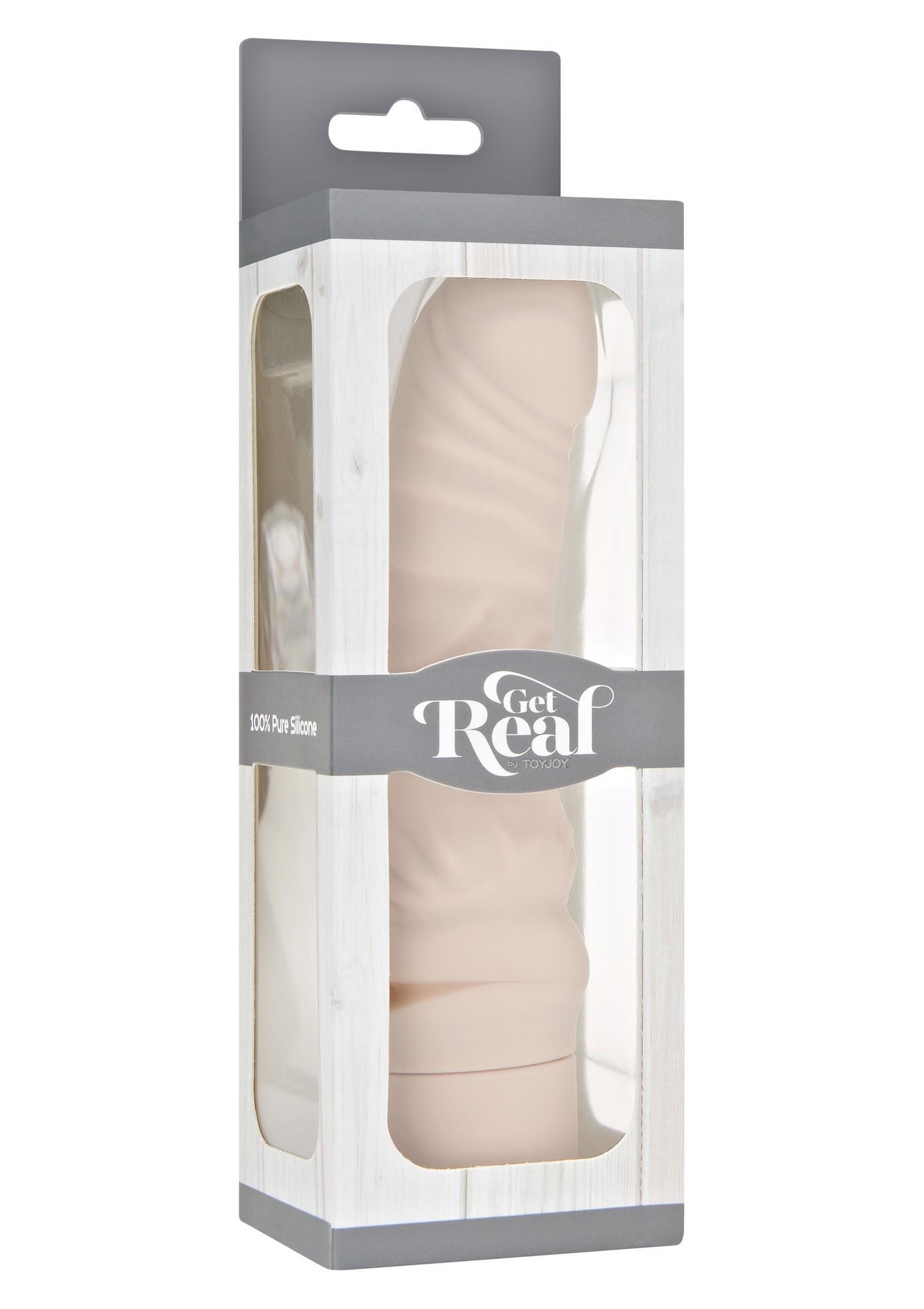 Вибратор Get Real Mini Classic G-spot, 18.2 см (телесный)