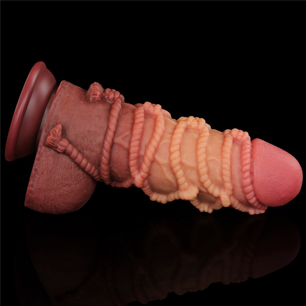 Фаллоимитатор Dual-Layered Silicone Nature Cock 9.5'', 24.5 см (коричневый)