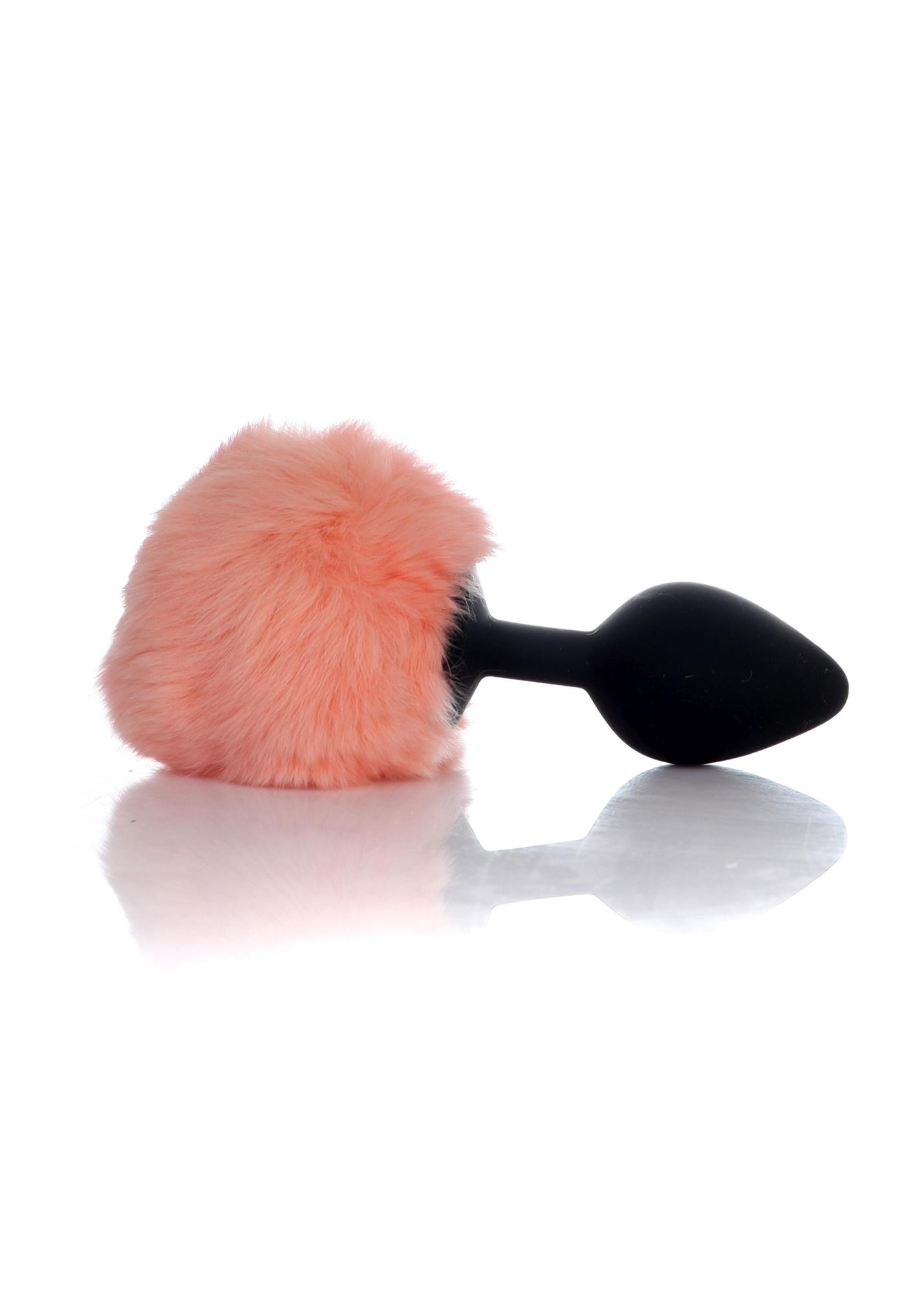 Boys of Toys Bunny Tail - Korek analny z ogonem, Brzoskwinia, 8 cm