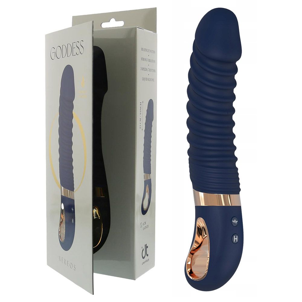Вібратор Dream Toys Goddess Collection Nereos, 23 см (синій)