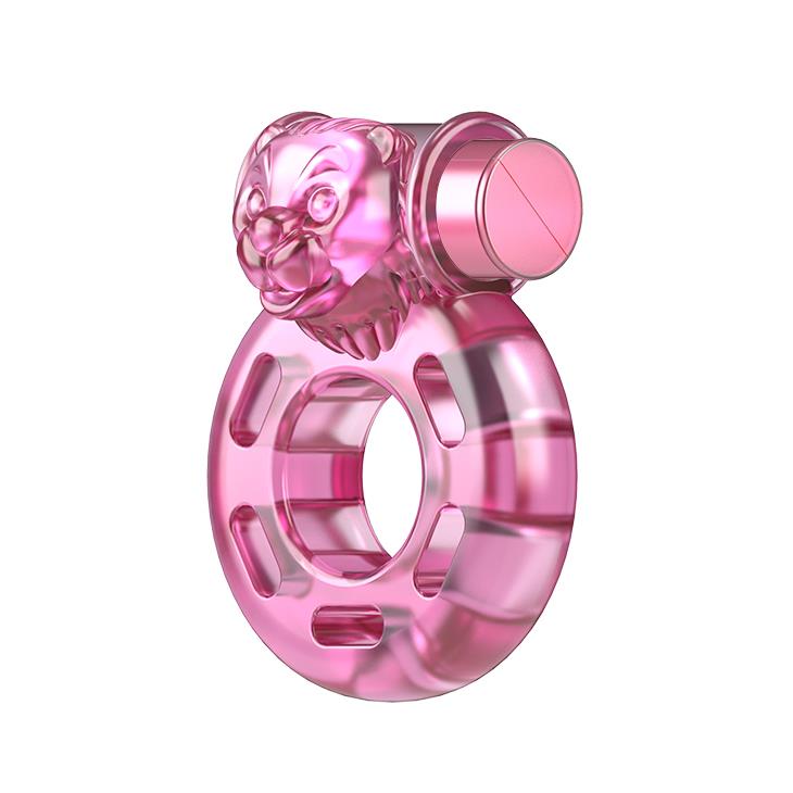 Эрекционное кольцо Baile Cock Ring Bear, 4.5 см (розовый)