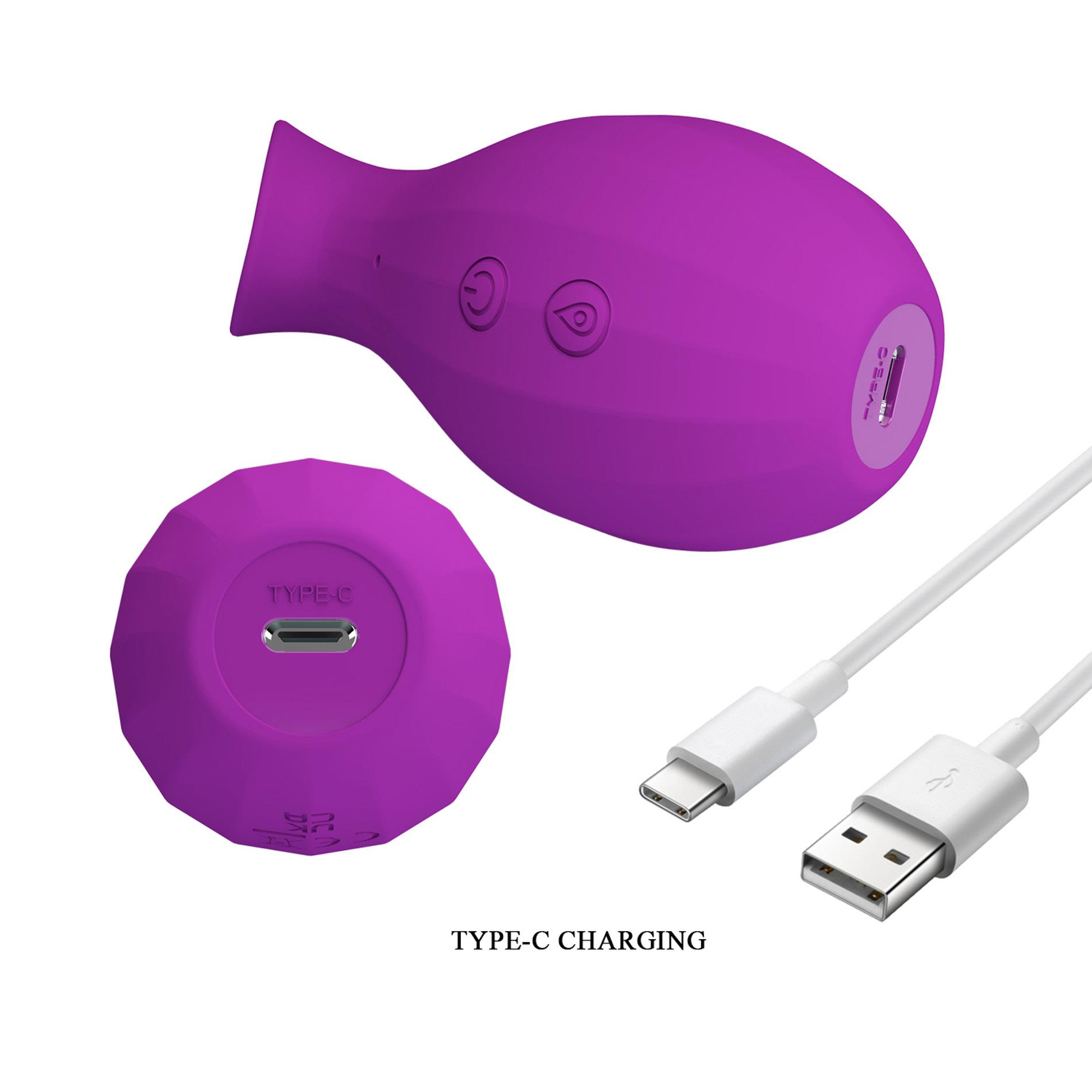 Вакуумный стимулятор клитора Pretty Love Magic Bottle (фиолетовый)