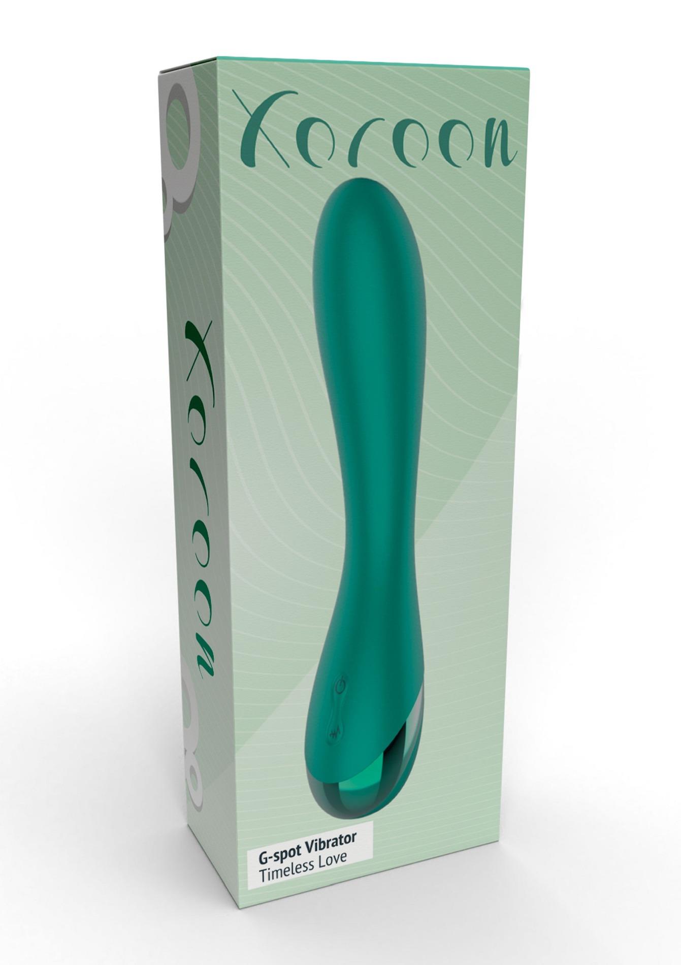 Вибратор Xocoon Timeless Love G-Spot, 19 см (зеленый)