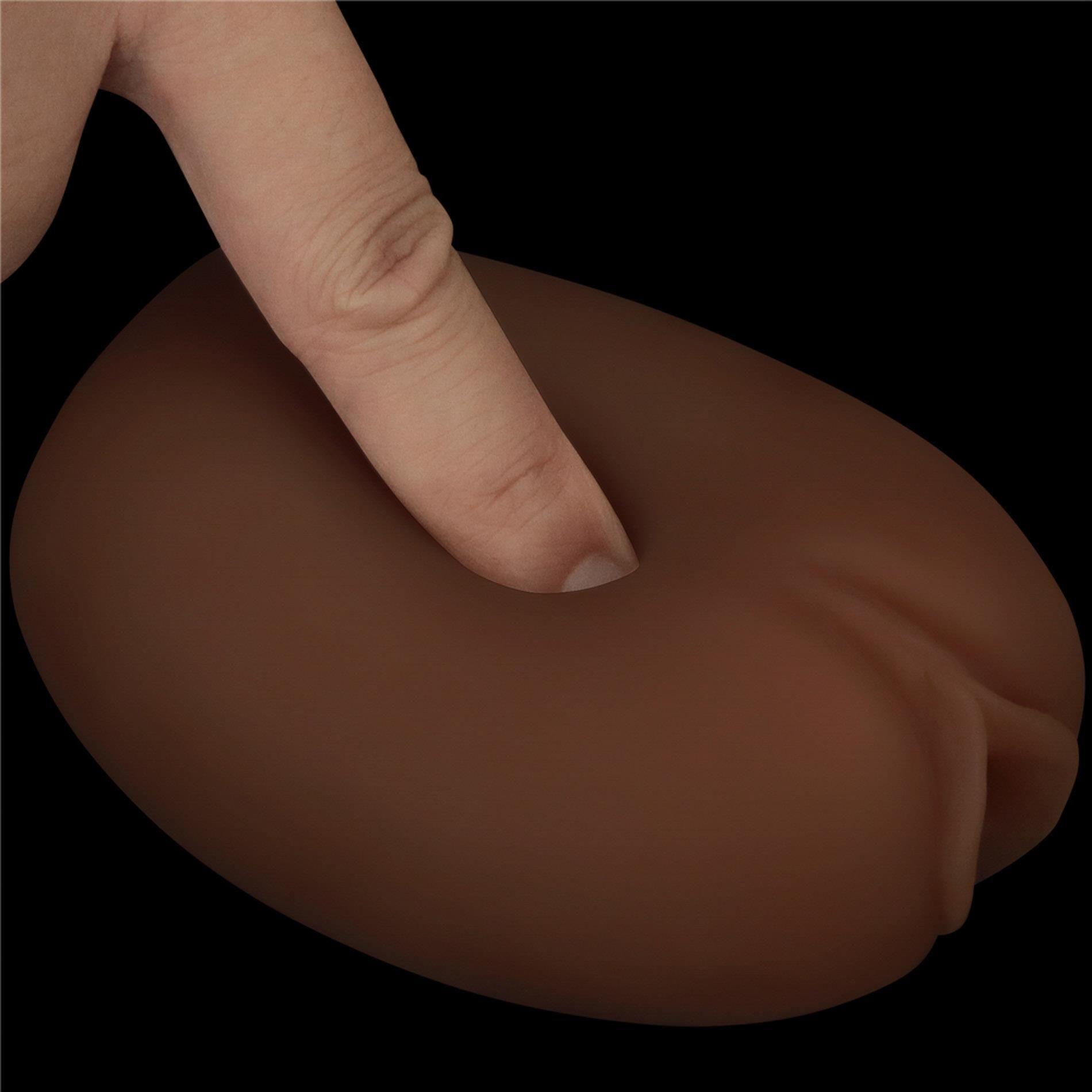 Masturbator podwójny Lovetoy Ass and Vagina (brązowy)