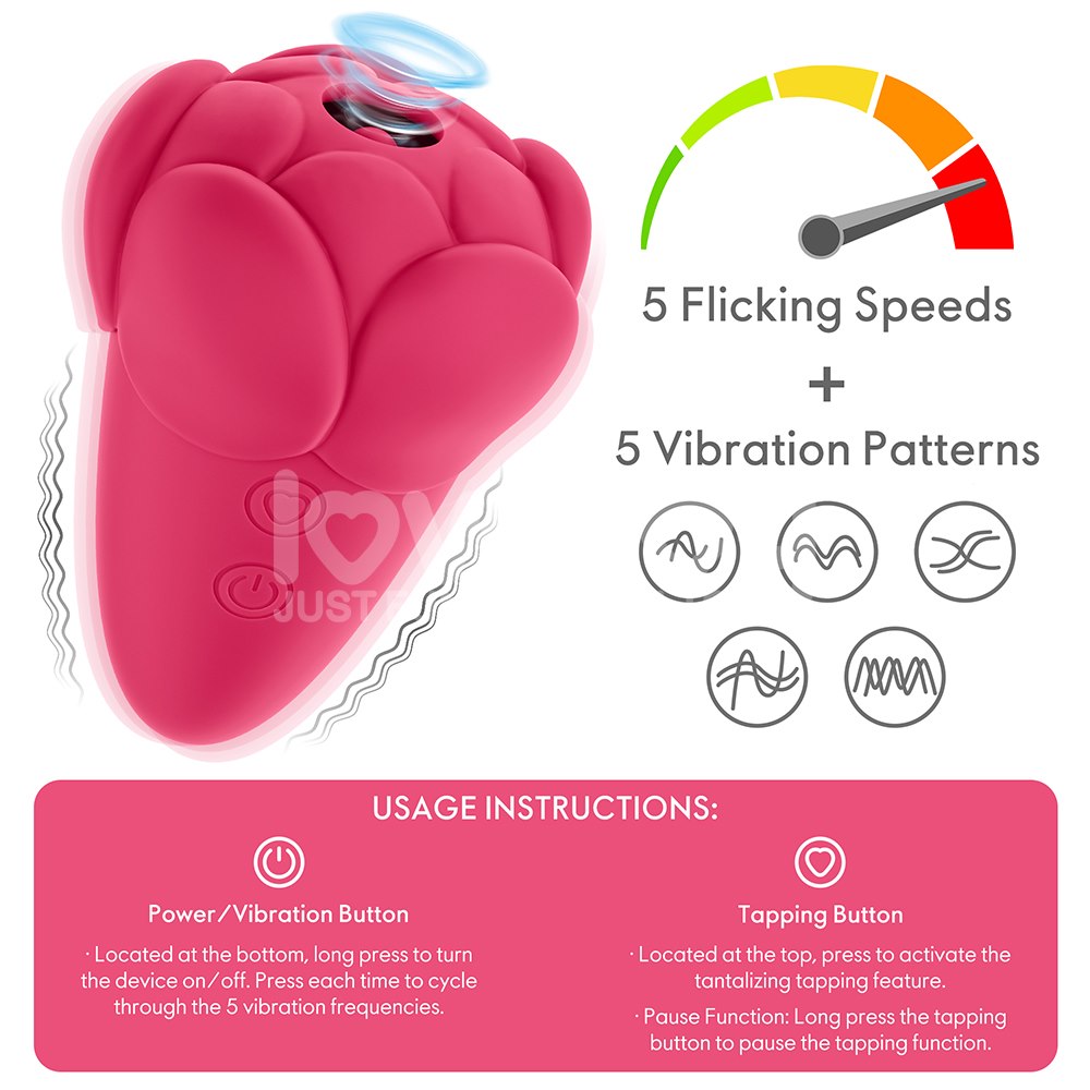 Вибратор для клитора Love Toy Flicker, 9.7 см (розовый)