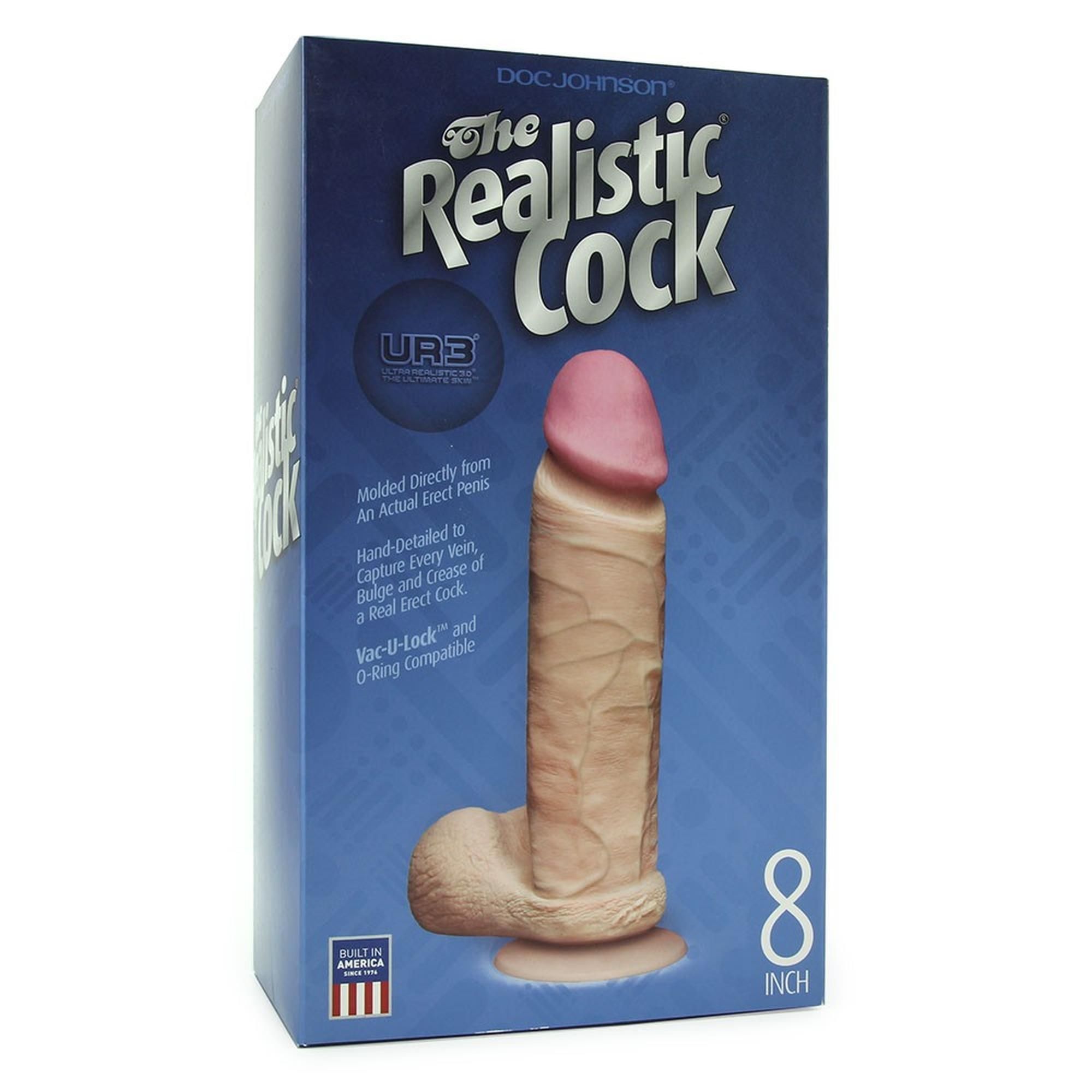 Фаллоимитатор Doc Johnson The Realistic Cock, 20,5 см (телесный)