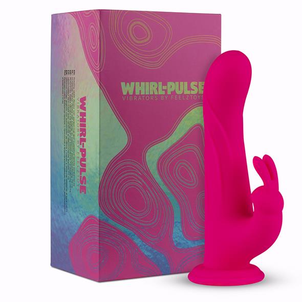 Вибратор-кролик FeelzToys Whirl-Pulse, 20 см (розовый)