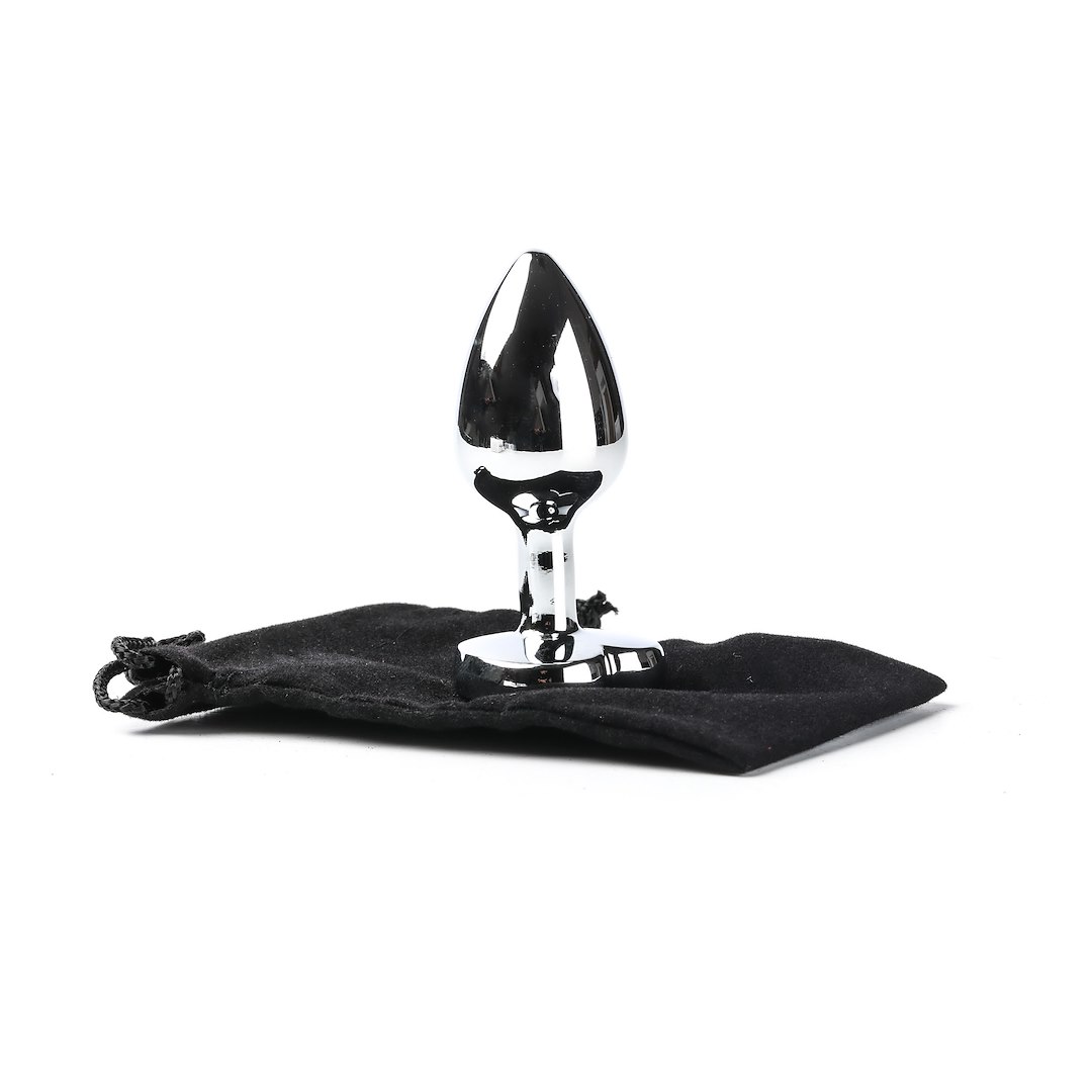 Korek analny z kryształkiem Simply Pleasure S, 7 cm (jasnoróżowy)