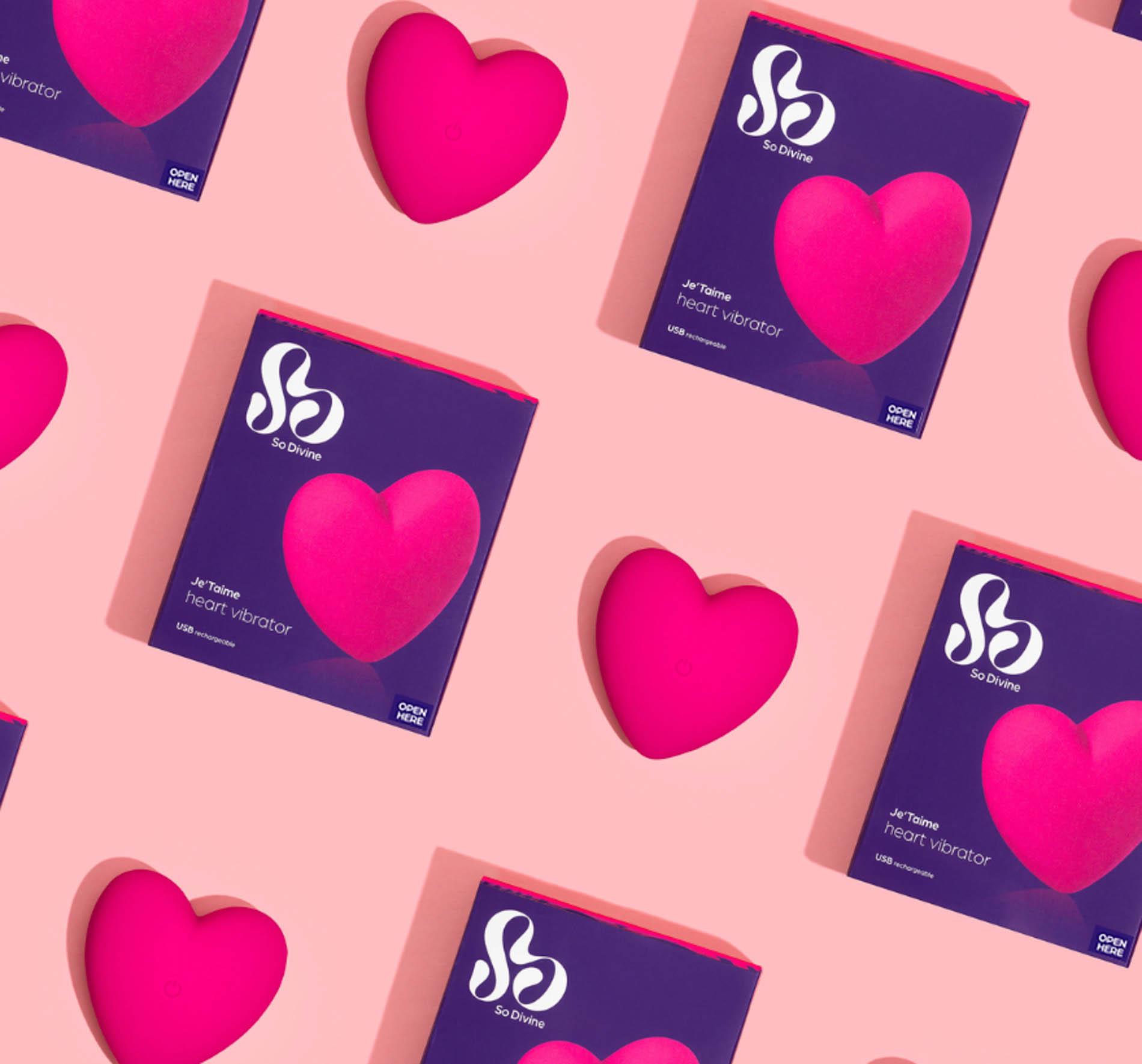 Вибратор So Divine Je t’aime, 12 см (розовый)