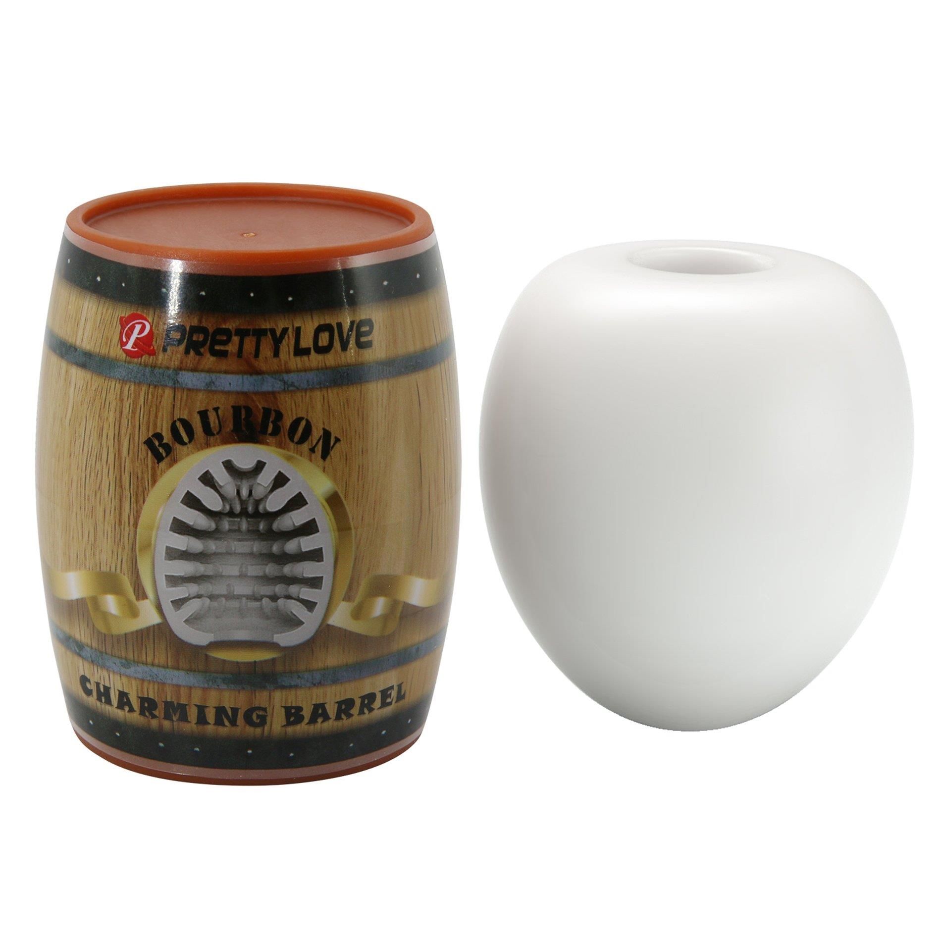 Мастурбатор яйцо Pretty Love Bourbon Charming Barrel (белый)