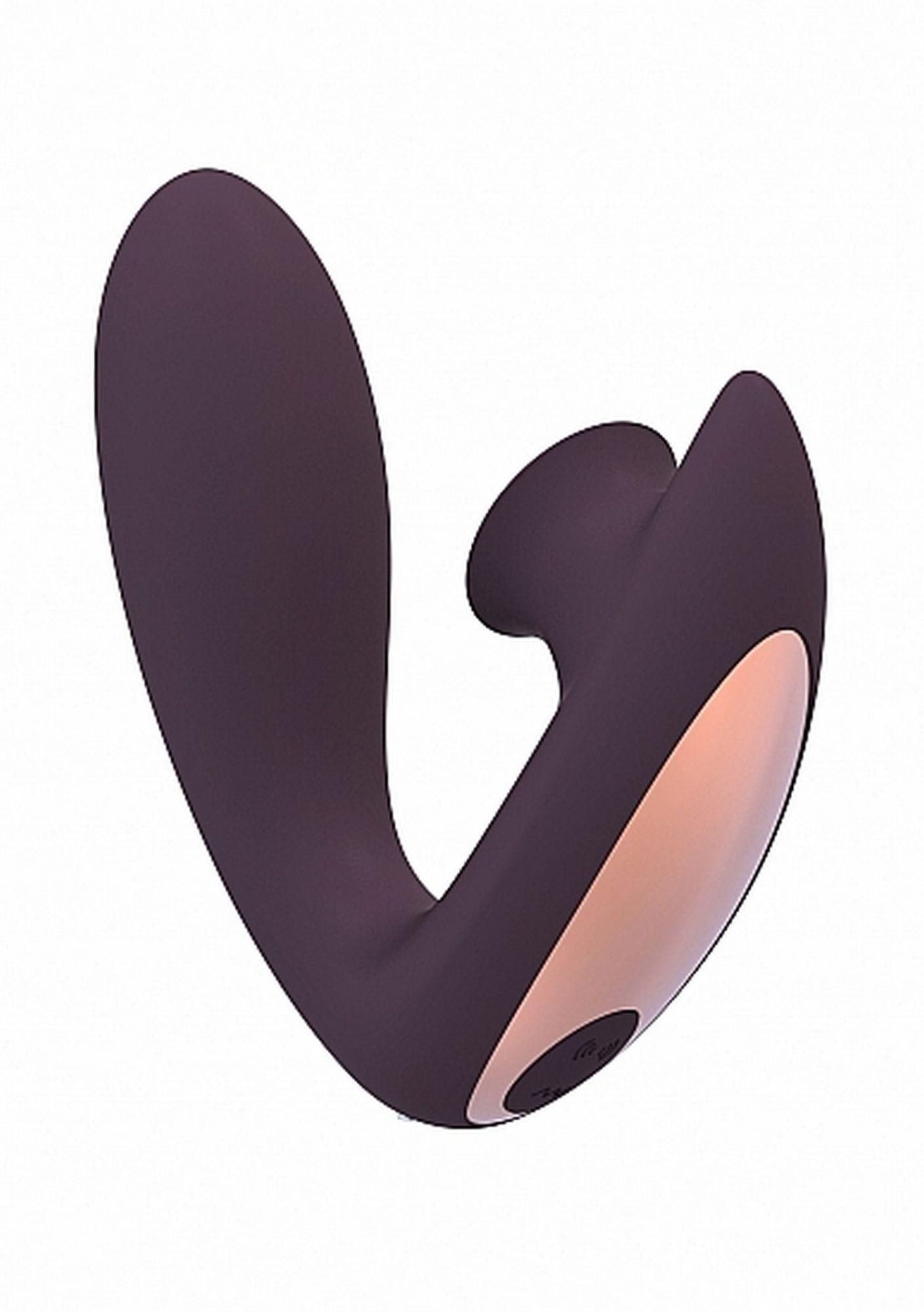 Вакуумний стимулятор клітора з вібрацією Desirable Bendable Air Pulse (фіолетовий)