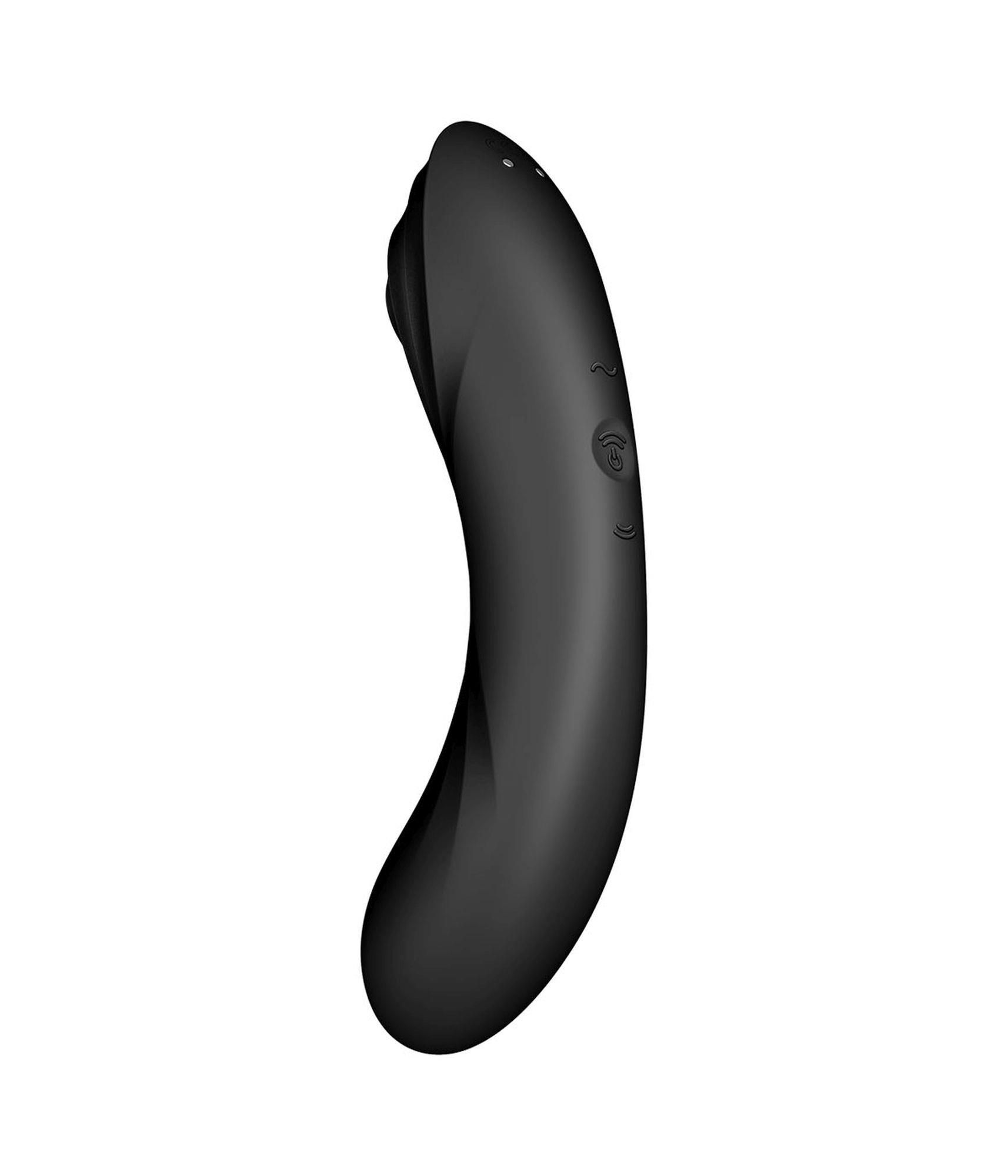 Вакуумний стимулятор клітора з вібрацією Satisfyer Curvy Trinity 4 (чорний)