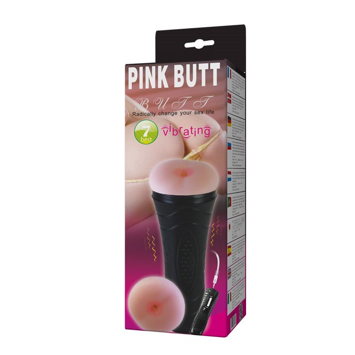 Мастурбатор с вибрацией Baile Pink Butt Vibrating Masturbator Cup (телесный)